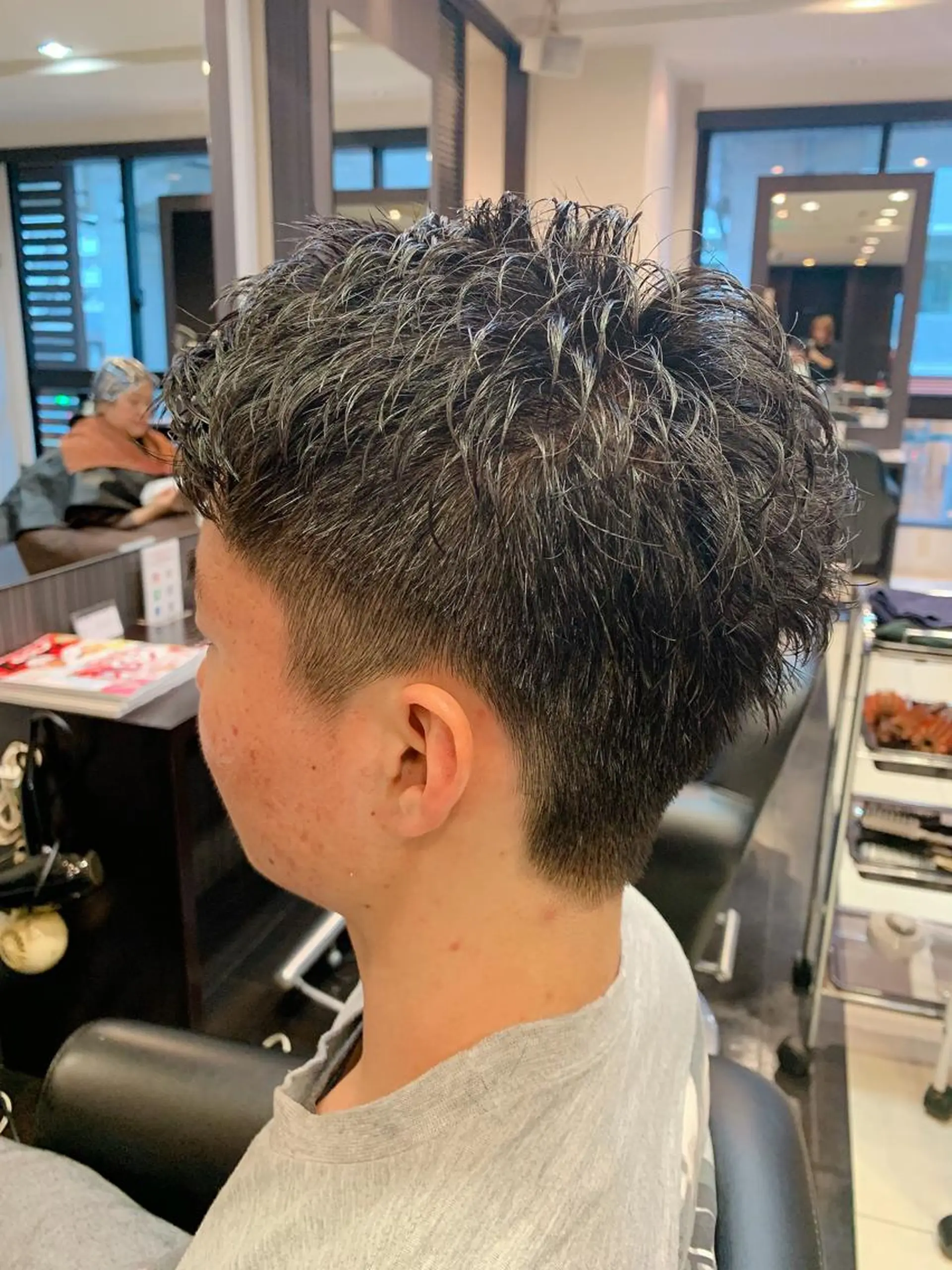 パーマ メンズ メンズパーマ カット パーマ 藤本 麻衣のヘアスタイル