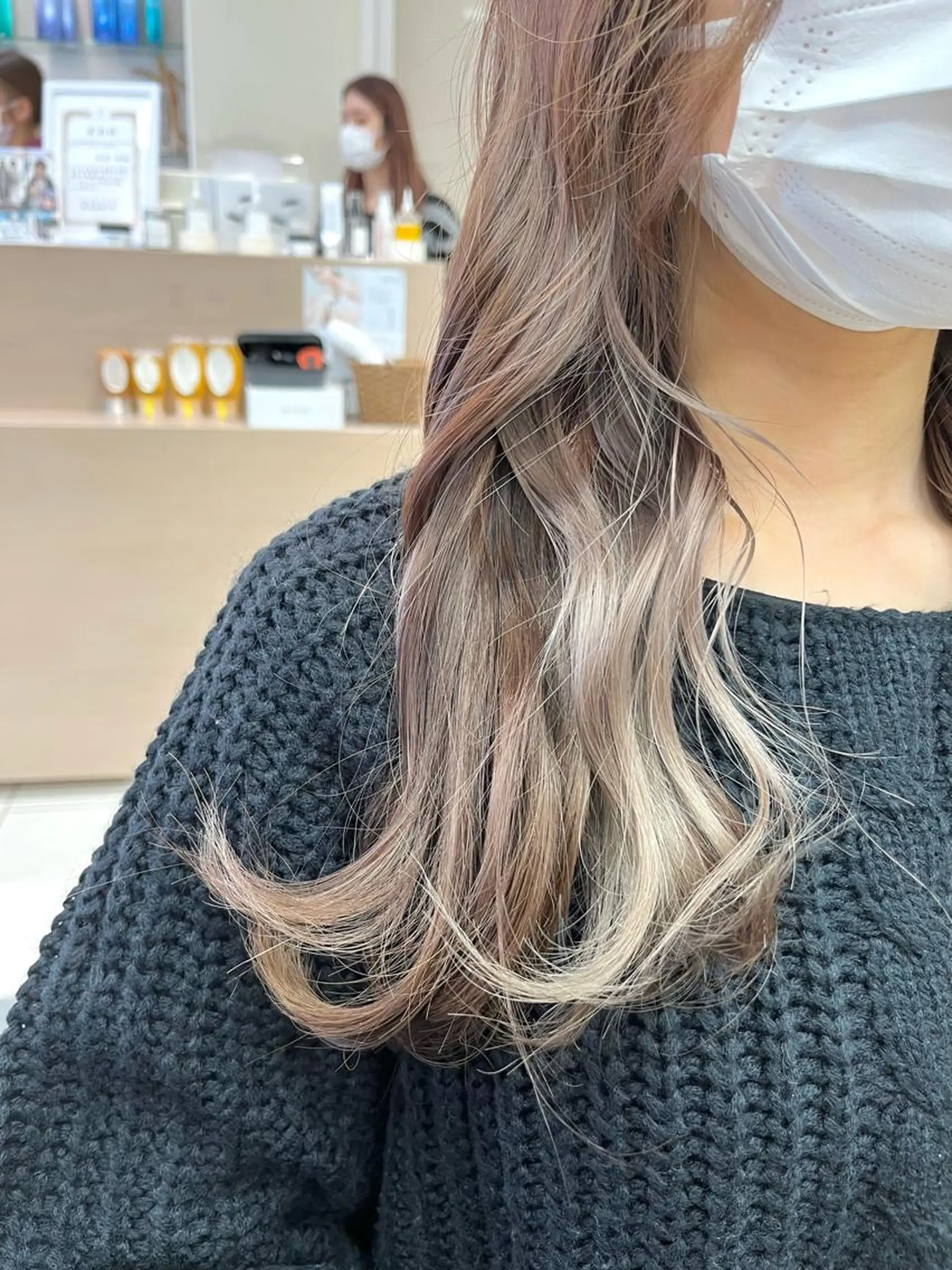 ロング カラー グレージュ ✔️ダブルカラー ✔️ショート✔️今野のヘアスタイル
