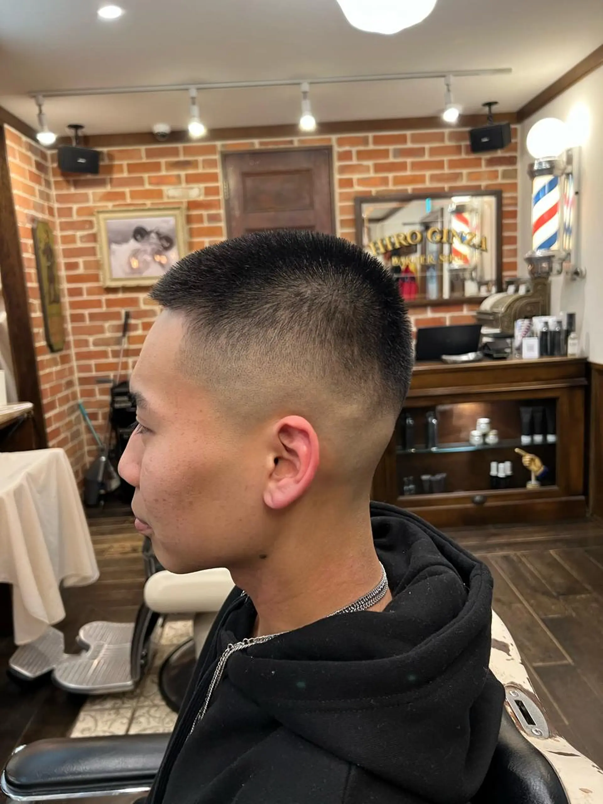 ショート メンズ 大久保 竣太のヘアスタイル