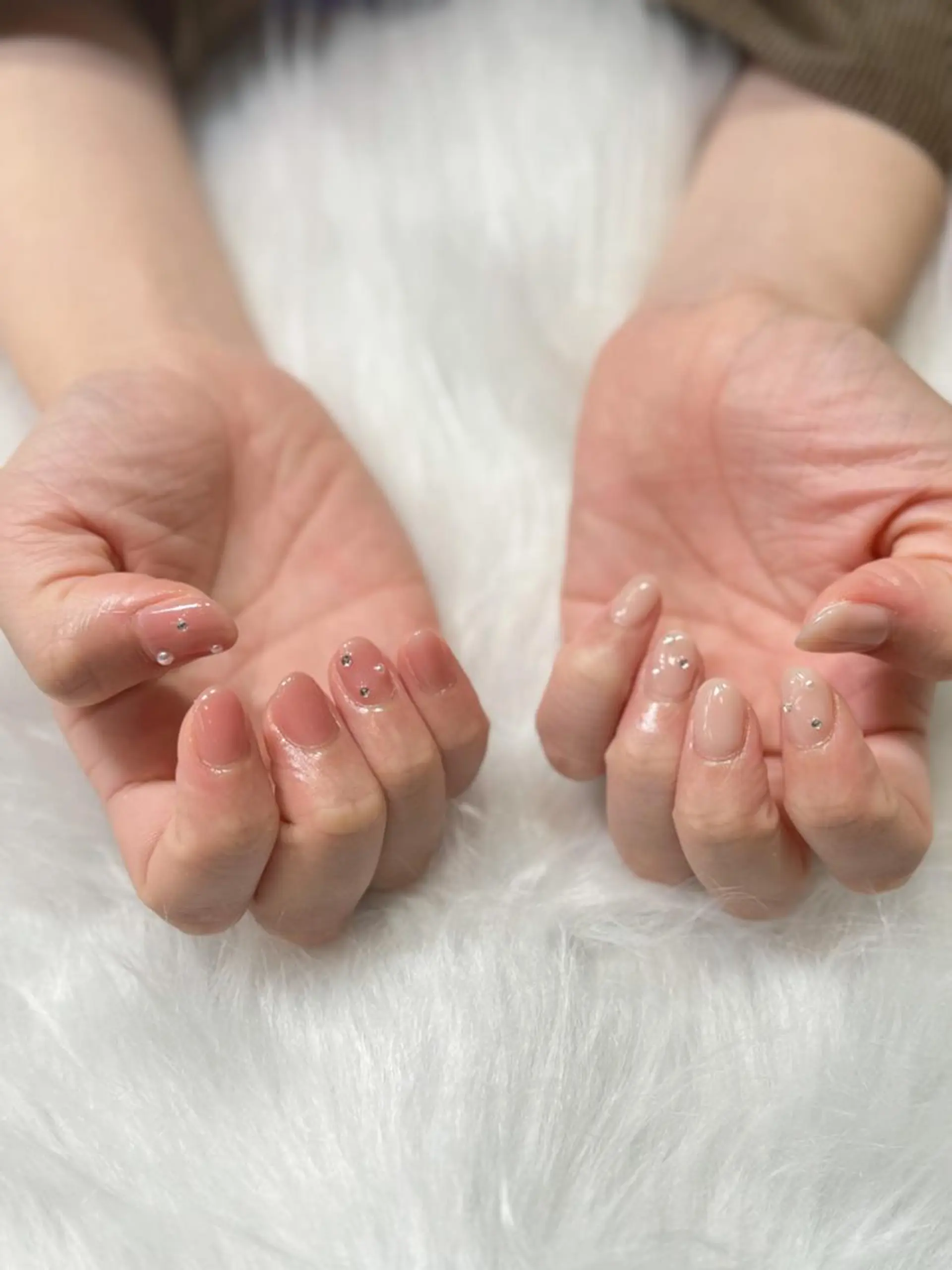 ネイル グラデーション ラメ(グリッター) ラメグラデーション ワンカラーネイル ハンドネイル E nail ネイリストのネイルデザイン