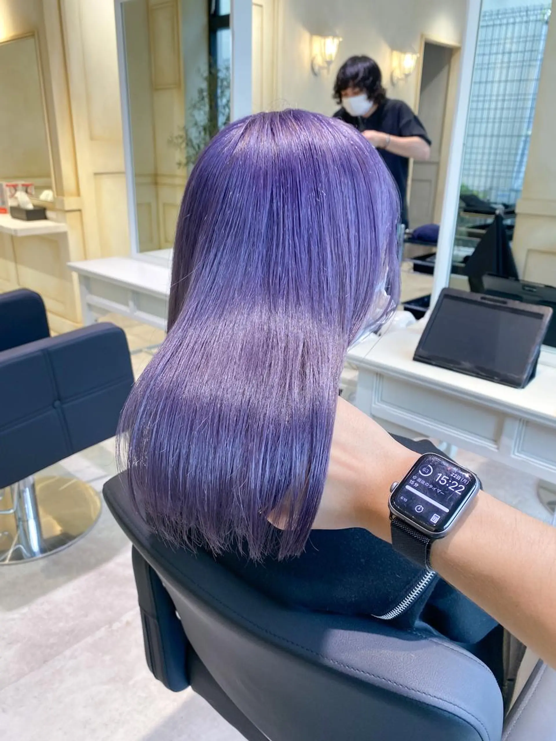 ミディアム カラー THESALONS所属・🤍ブリーチカラー /寄田龍樹🤍のヘアスタイル