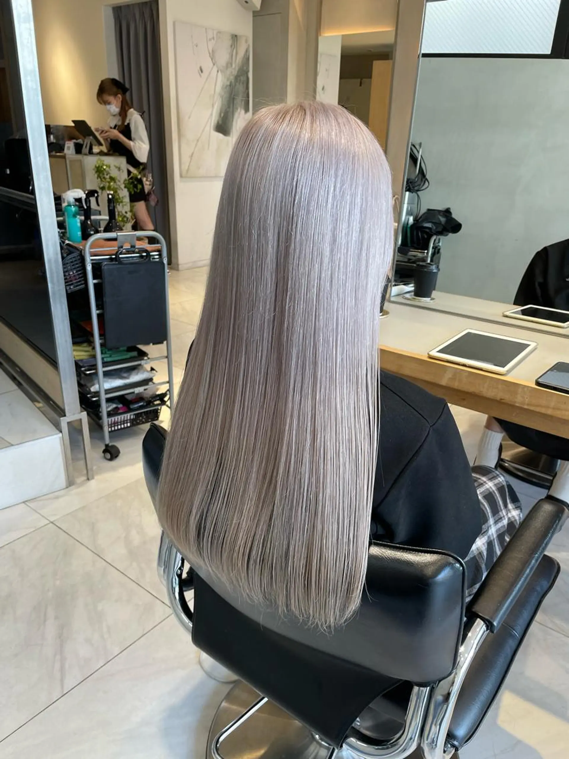 ロング カラー ヘアアレンジ 艶髪/レイヤーカット 🐣misakiのヘアスタイル