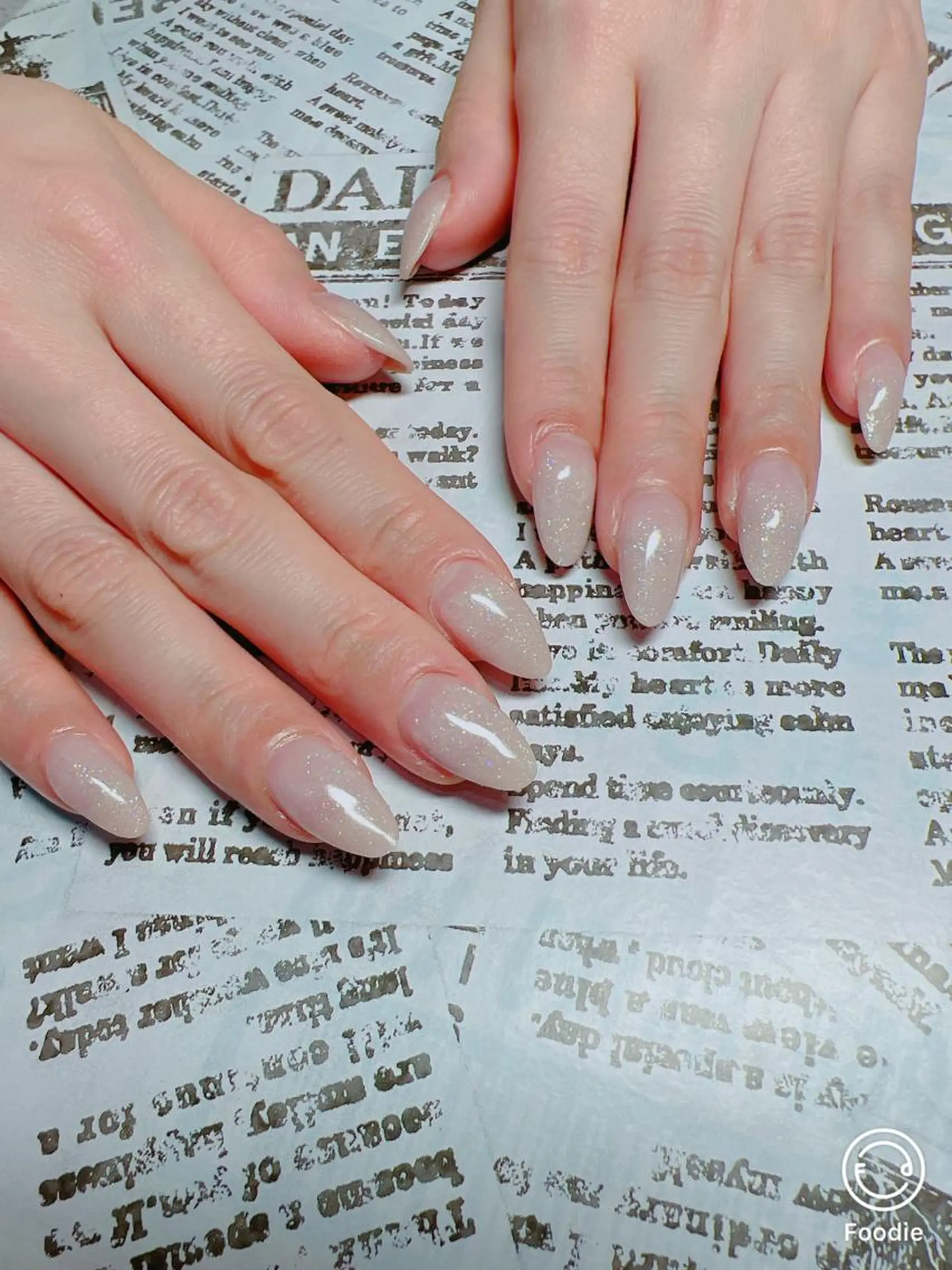 ネイル ラメ(グリッター) スカルプネイル たきぐち みちこのネイルデザイン