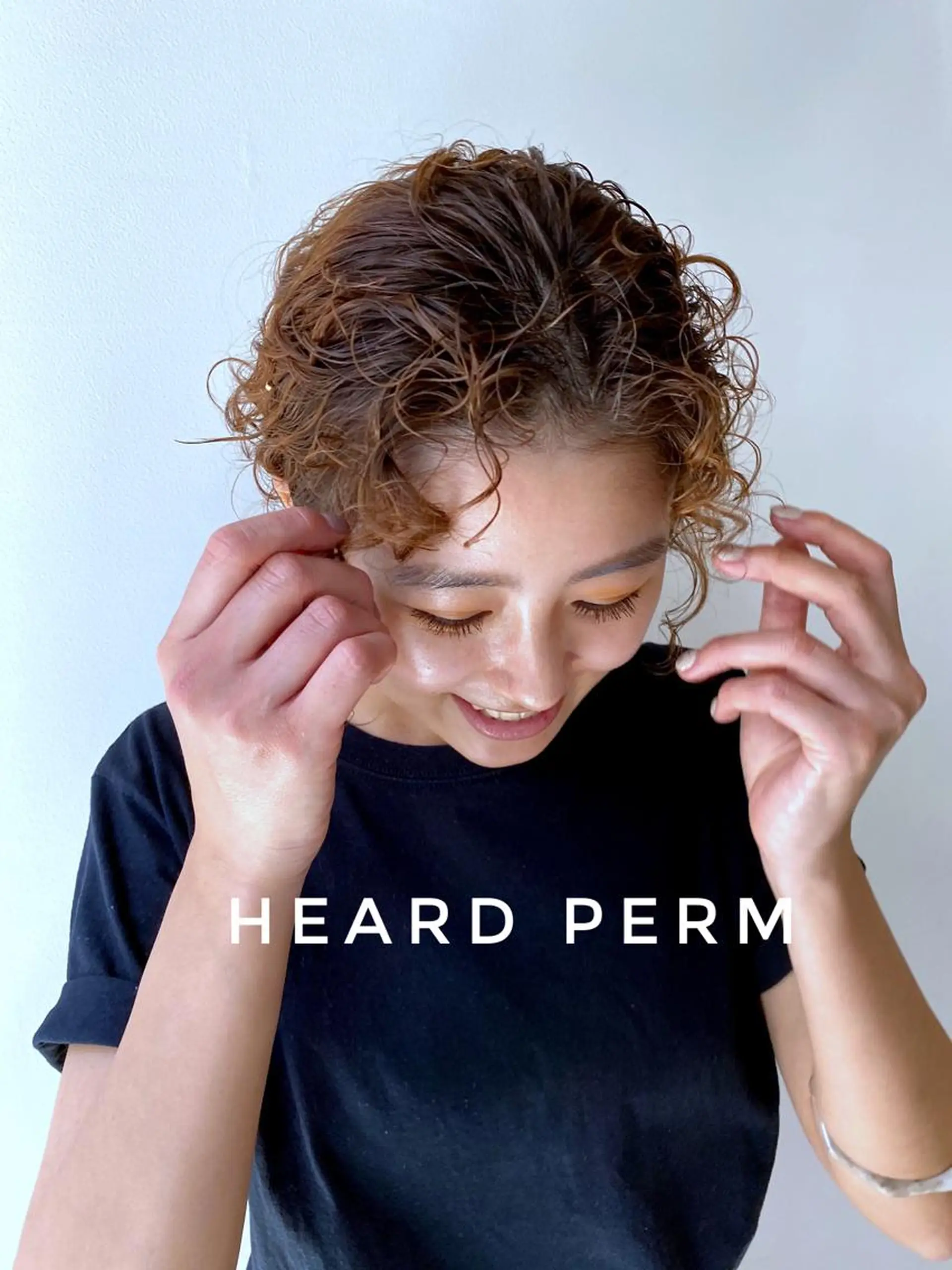 ミディアム カラー パーマ キッズ ミディアムパーマ スパイラルパーマ オトナヘア🌸 harukaのヘアスタイル