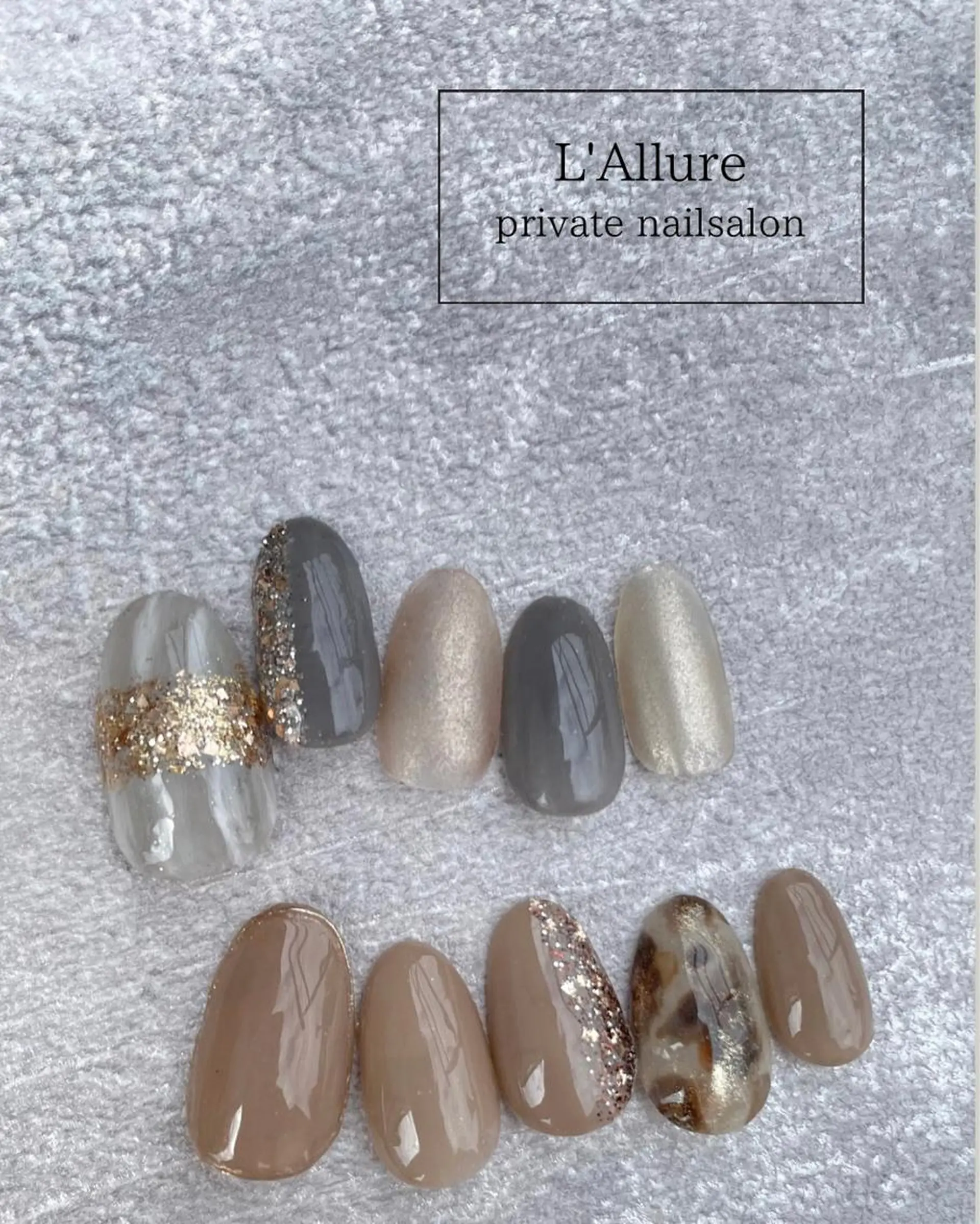 ロング ハンドネイル nailsalon -L'Allure-のネイルデザイン