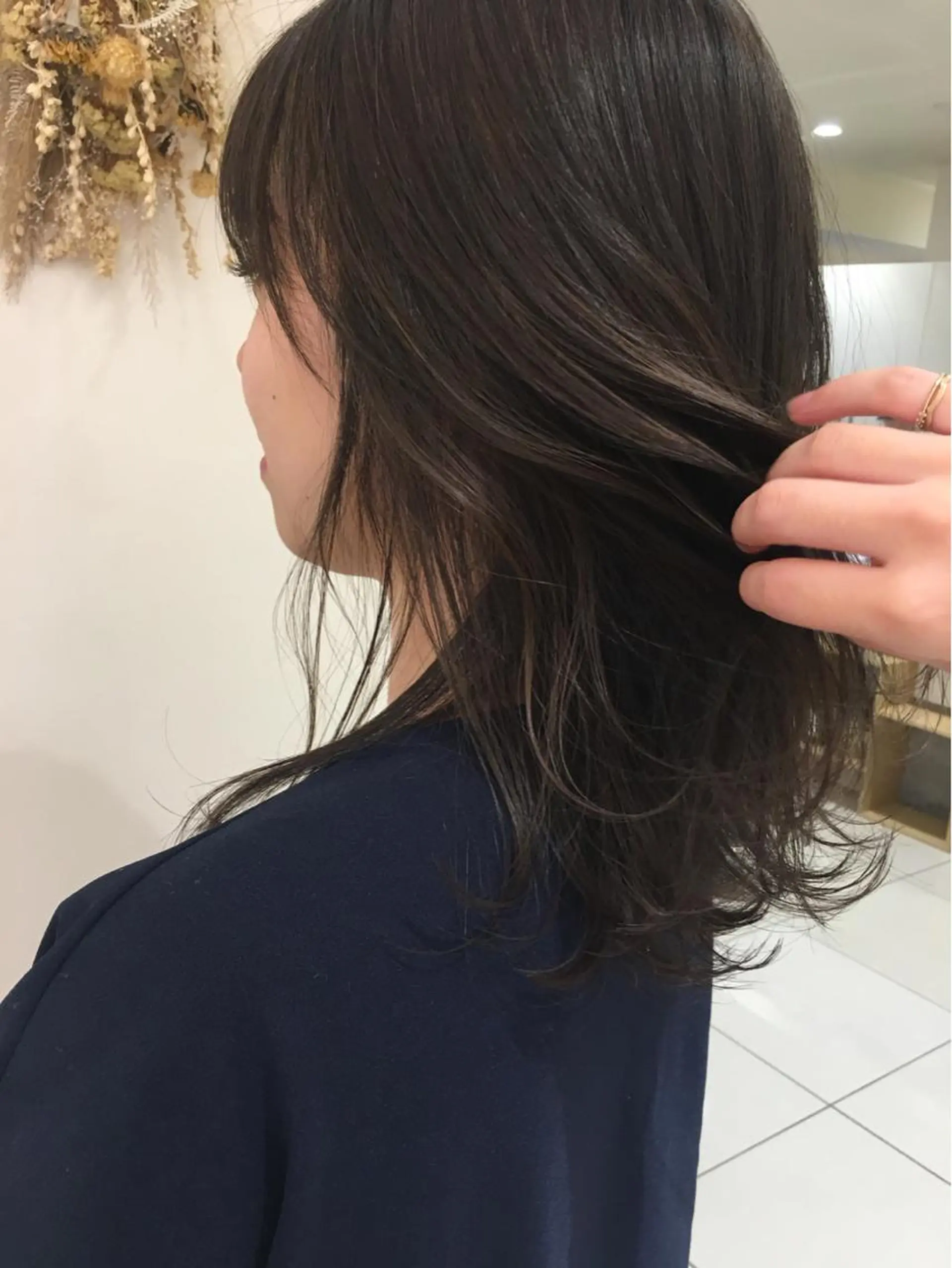 ミディアム カラー パーマ ヘアアレンジ メンズ ネイル マツエク・マツパ 💎耳ツボジュエリー ×銀座美容室💎のヘアスタイル