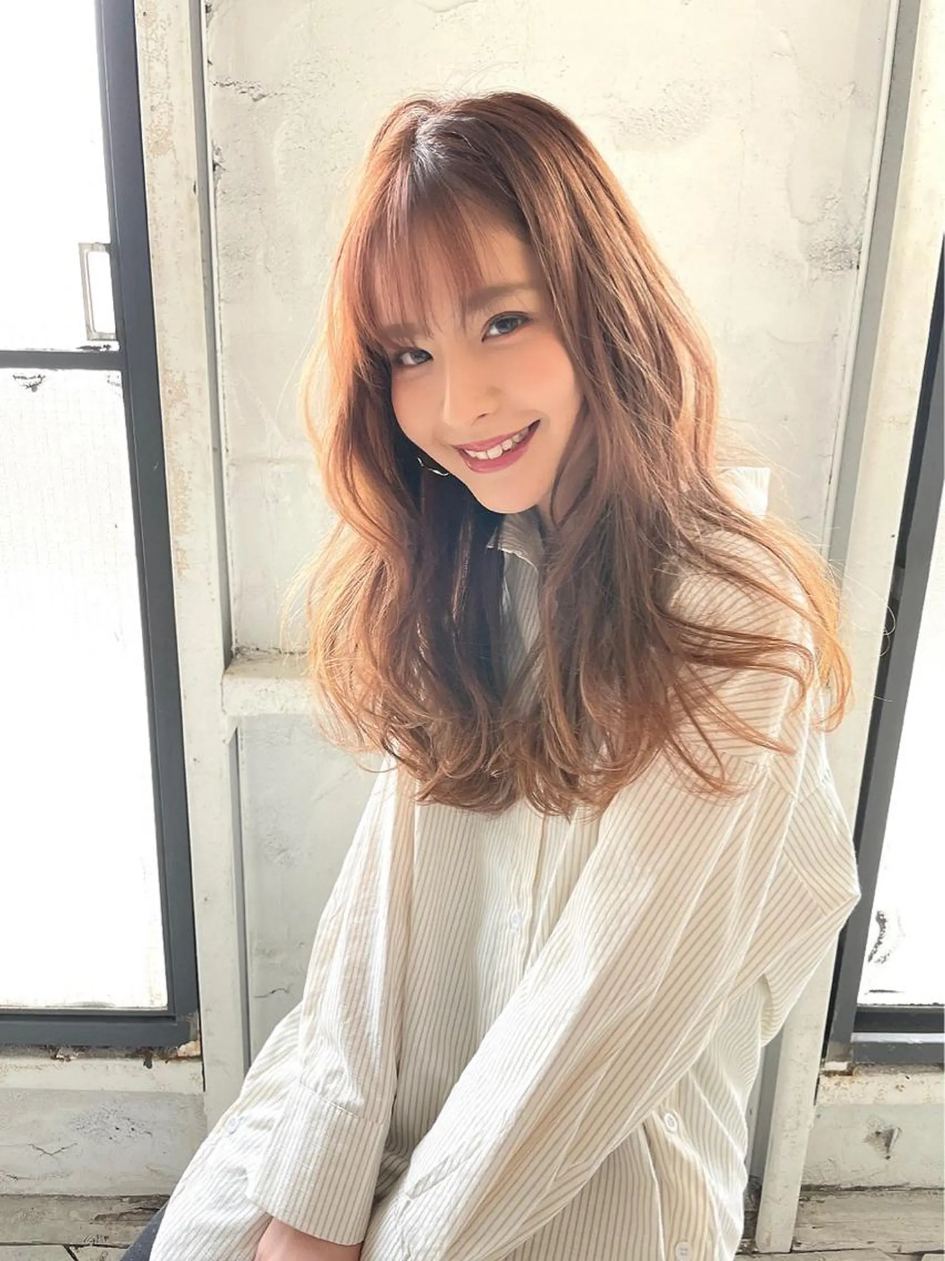 セミロング カラー パーマ 🌿レイヤー/髪質 改善/🌿‬JINのヘアスタイル