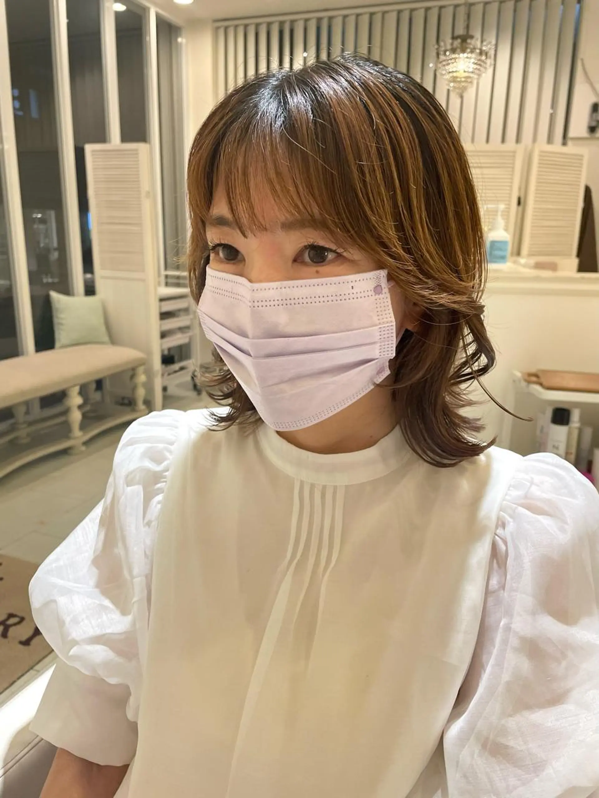 ミディアム レイヤーカット 🍒顔周り/レイヤー /韓国風/アリサ🍒のヘアスタイル