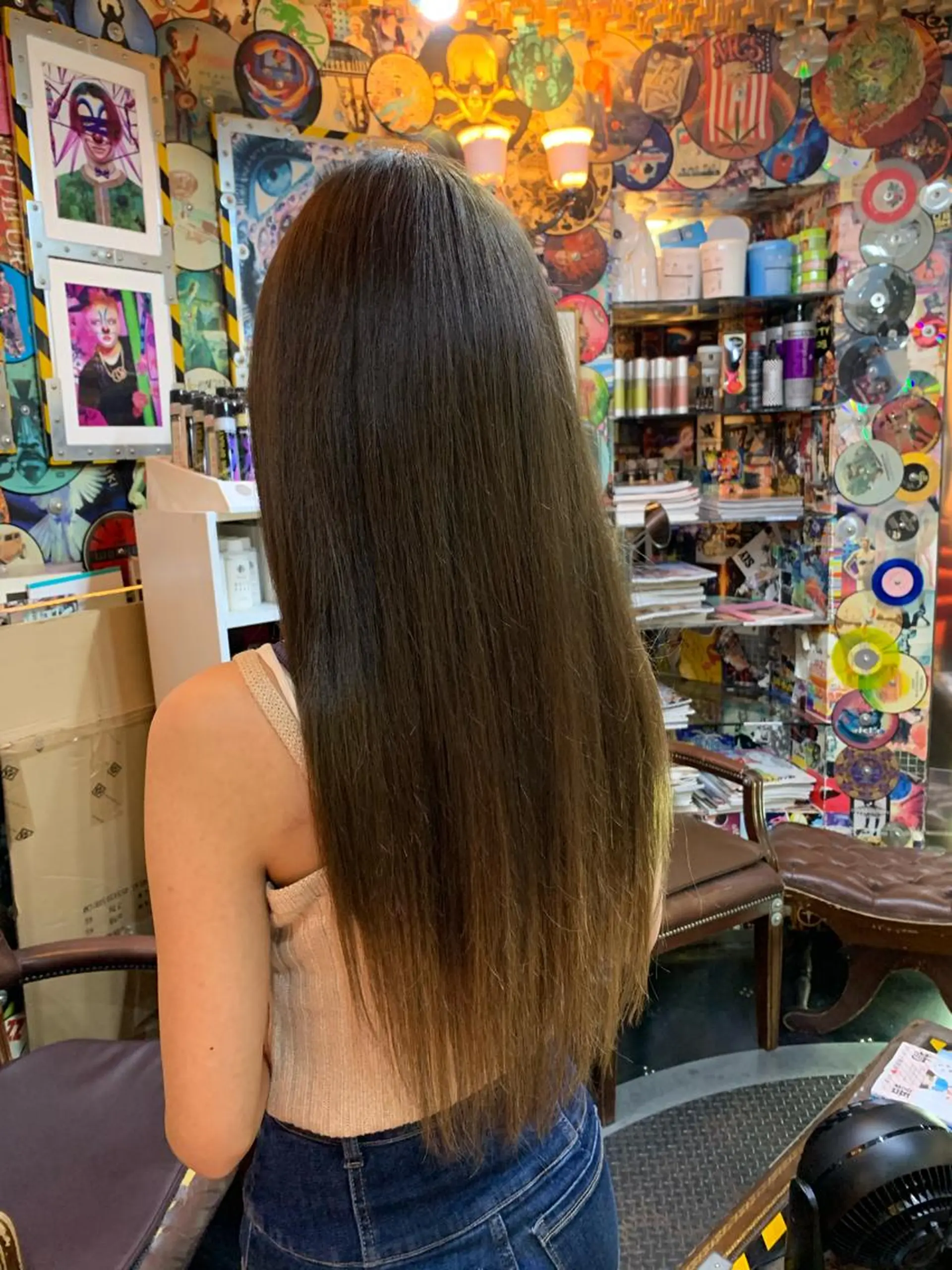 ロング カラー ヘアアレンジ 編み込みエクステ エクステ haco+所属・🌈派手髪エクステ ブレイズ🌈ひろとのヘアスタイル