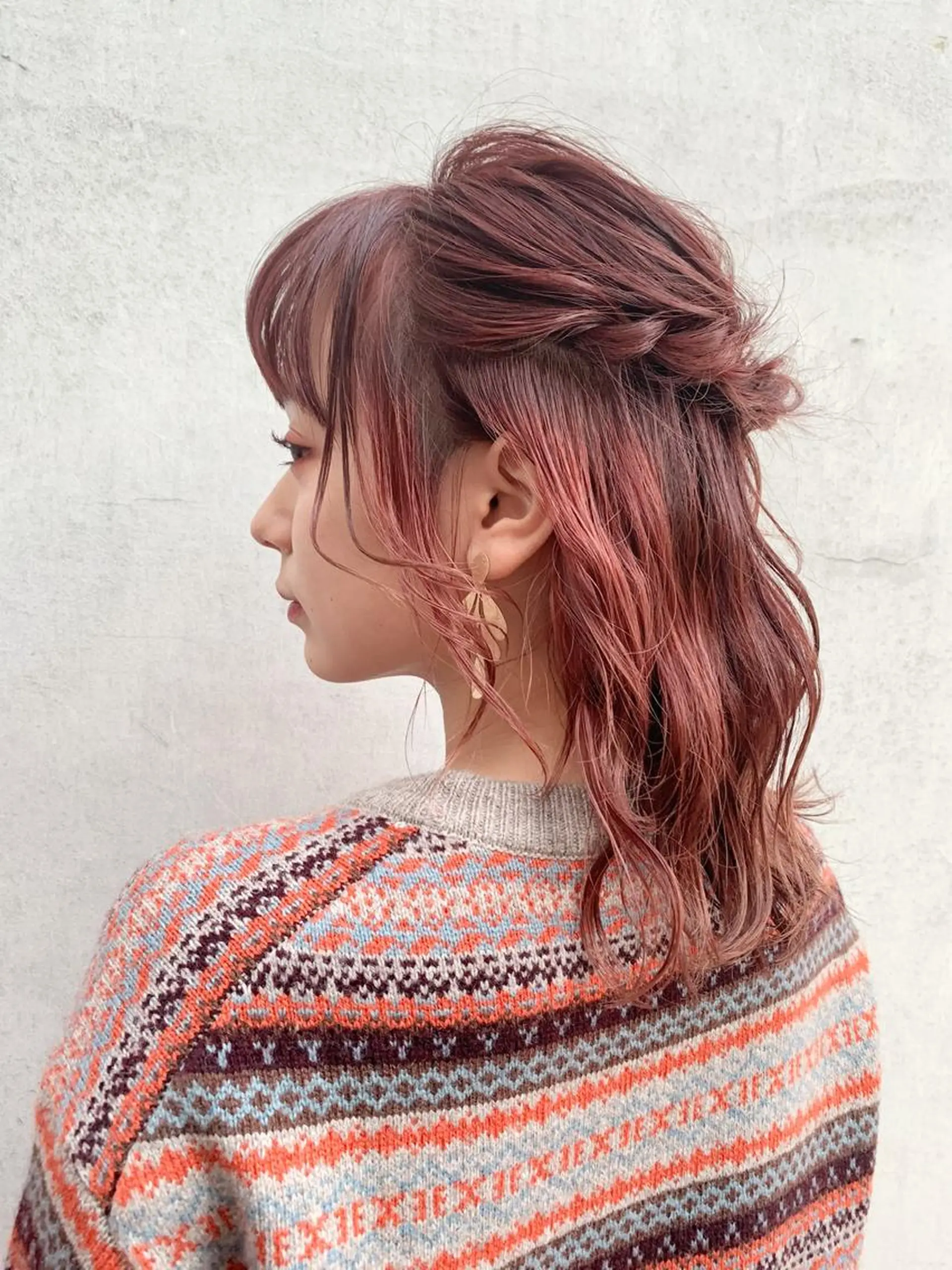 セミロング 髪質改善カラー☆ ヘアアレンジmiyuのヘアスタイル