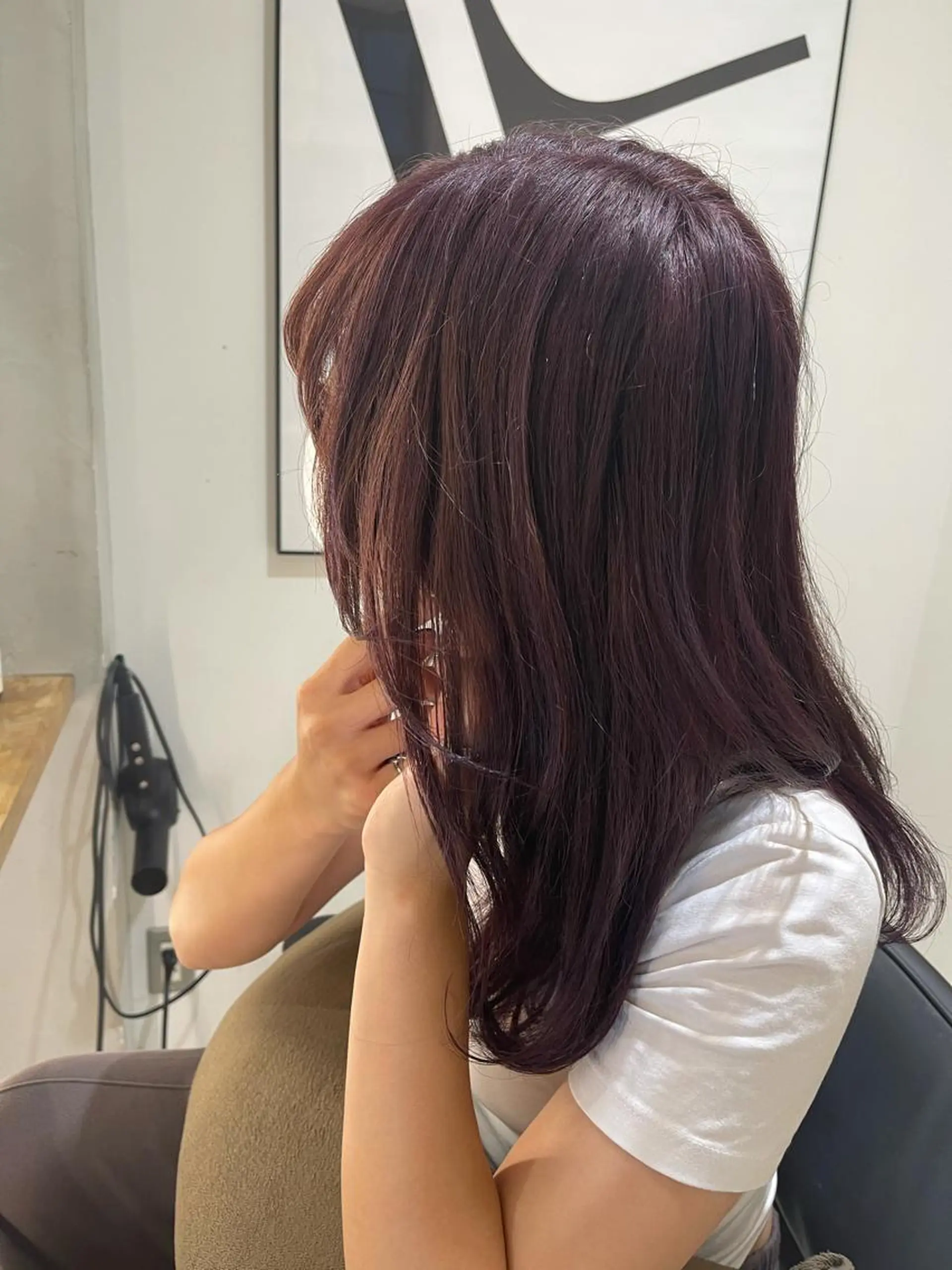 カラー ラベンダー/レイヤー スタイル🤎mamiのヘアスタイル