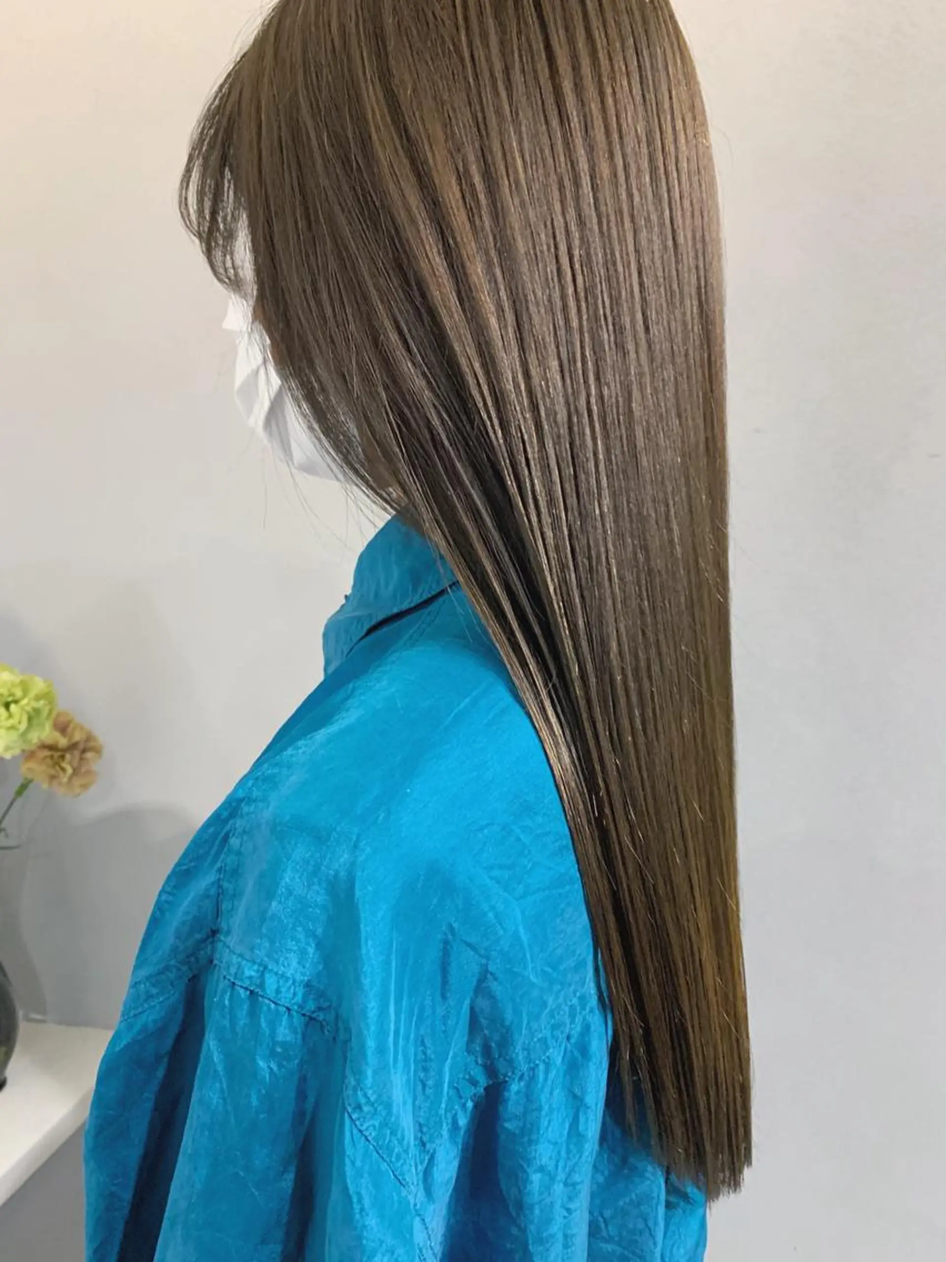 ロング カラー ボブパーマコテ巻き風 パーマNo1深江秀平のヘアスタイル