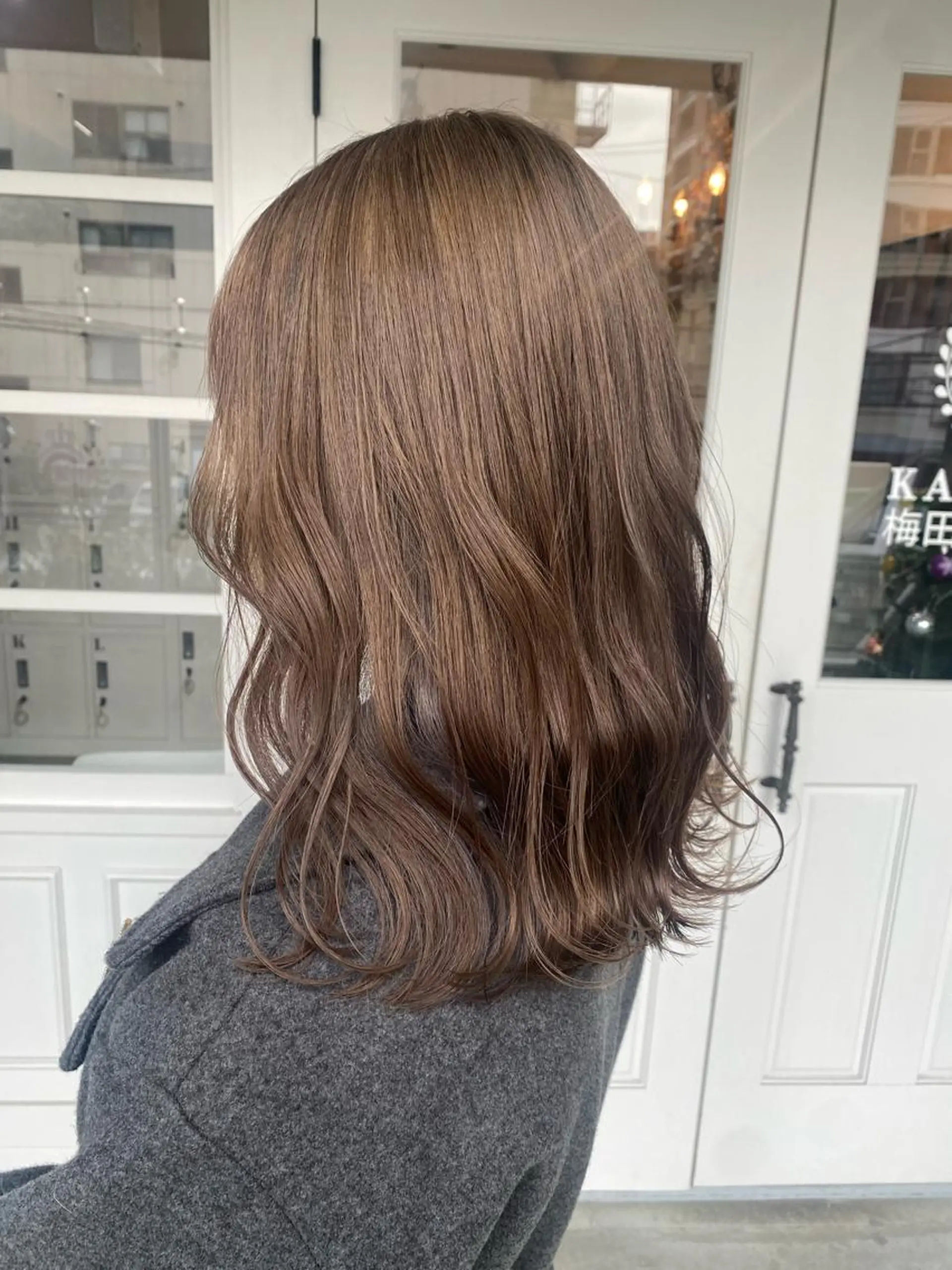 ミディアム カラー 韓国×髪質改善カラー 💎hinaのヘアスタイル