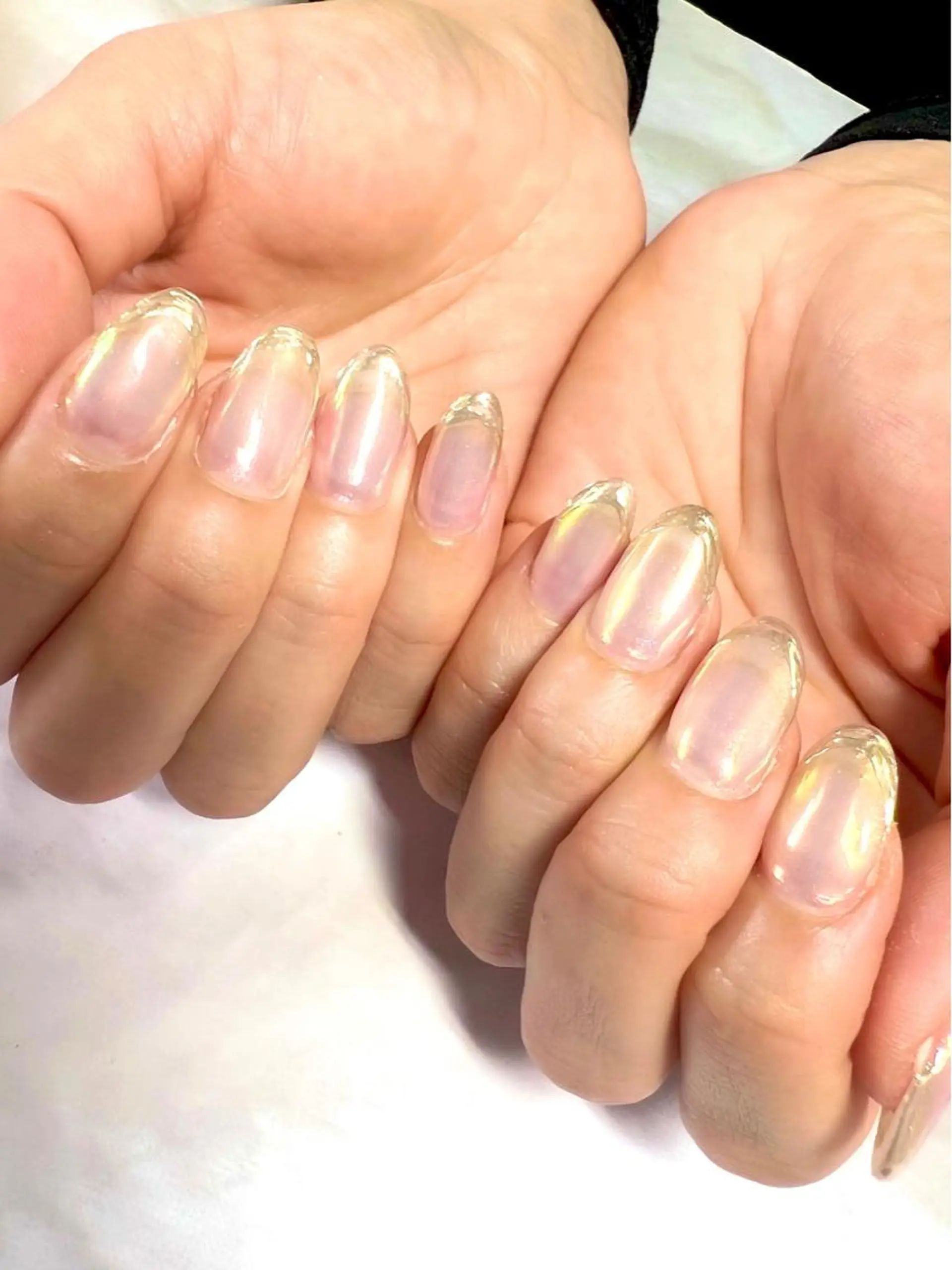 ネイル アートネイル オーロラネイル ジェルネイル 韓国ネイル ロングネイル ハンドネイル clover nailのネイルデザイン