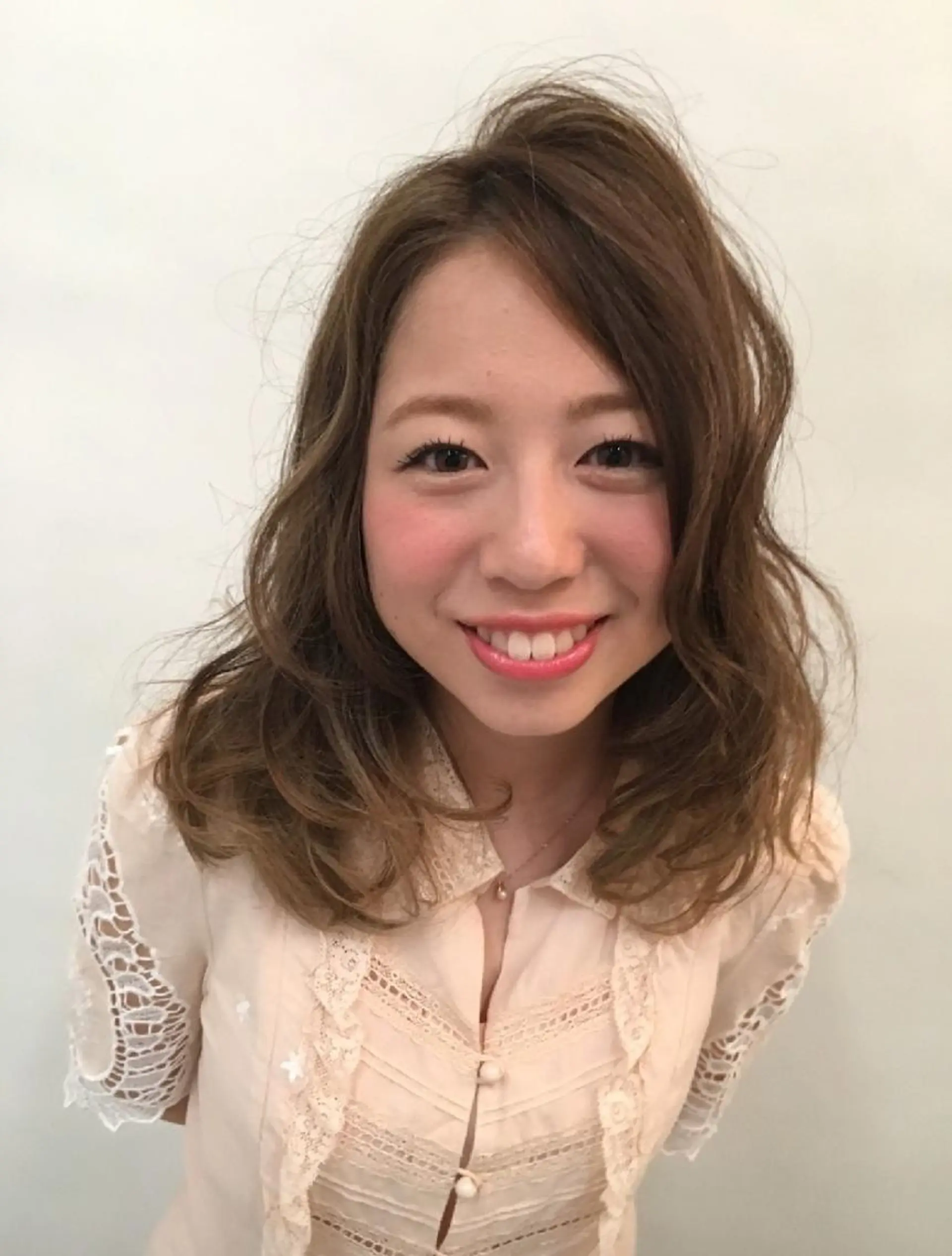 セミロング カラー カット ヘアカラー 鶴田 風雅のヘアスタイル