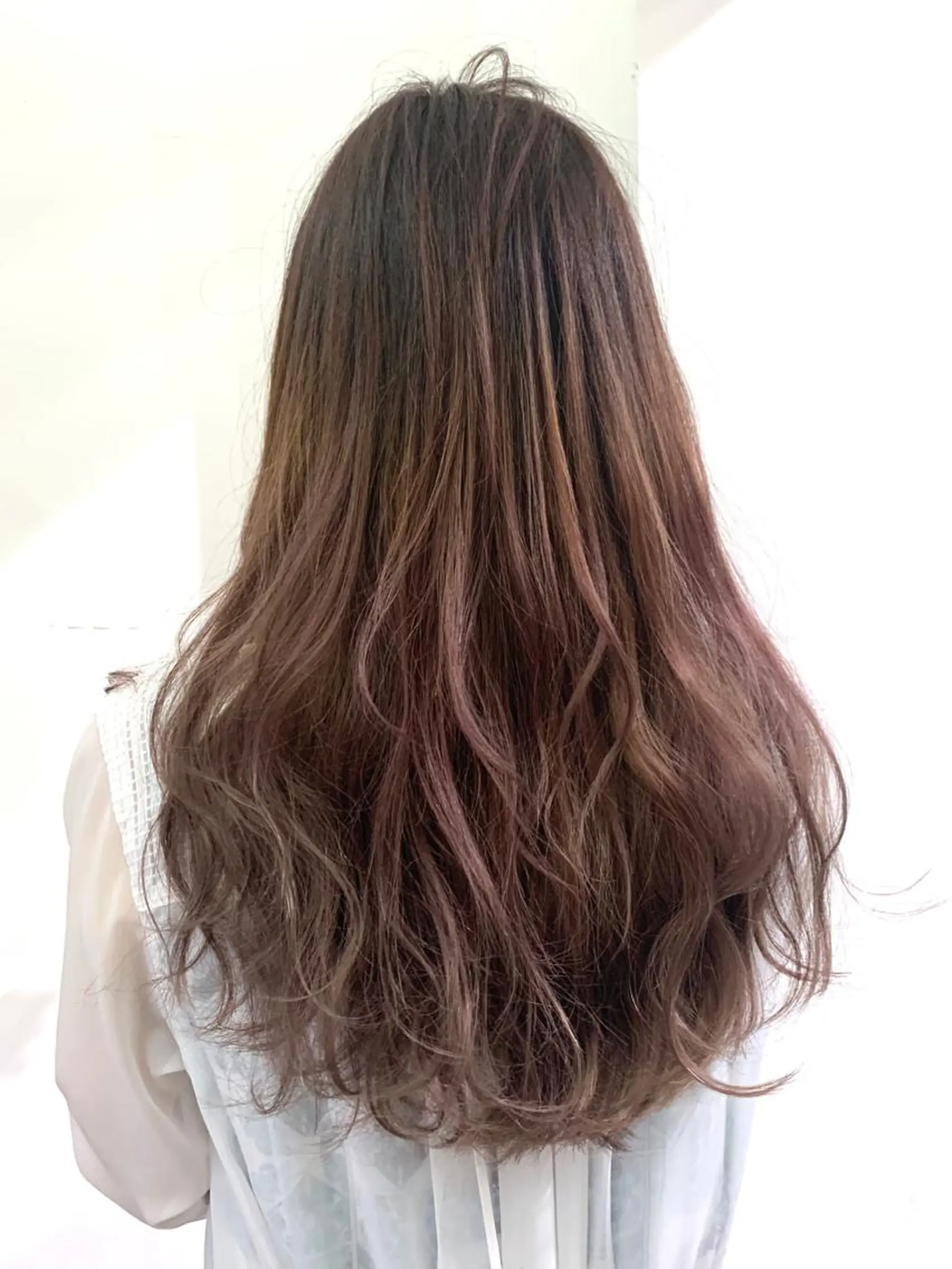 ロング カラー パーマ ピンクカラー メンズ特化👨 細谷碧海のヘアスタイル