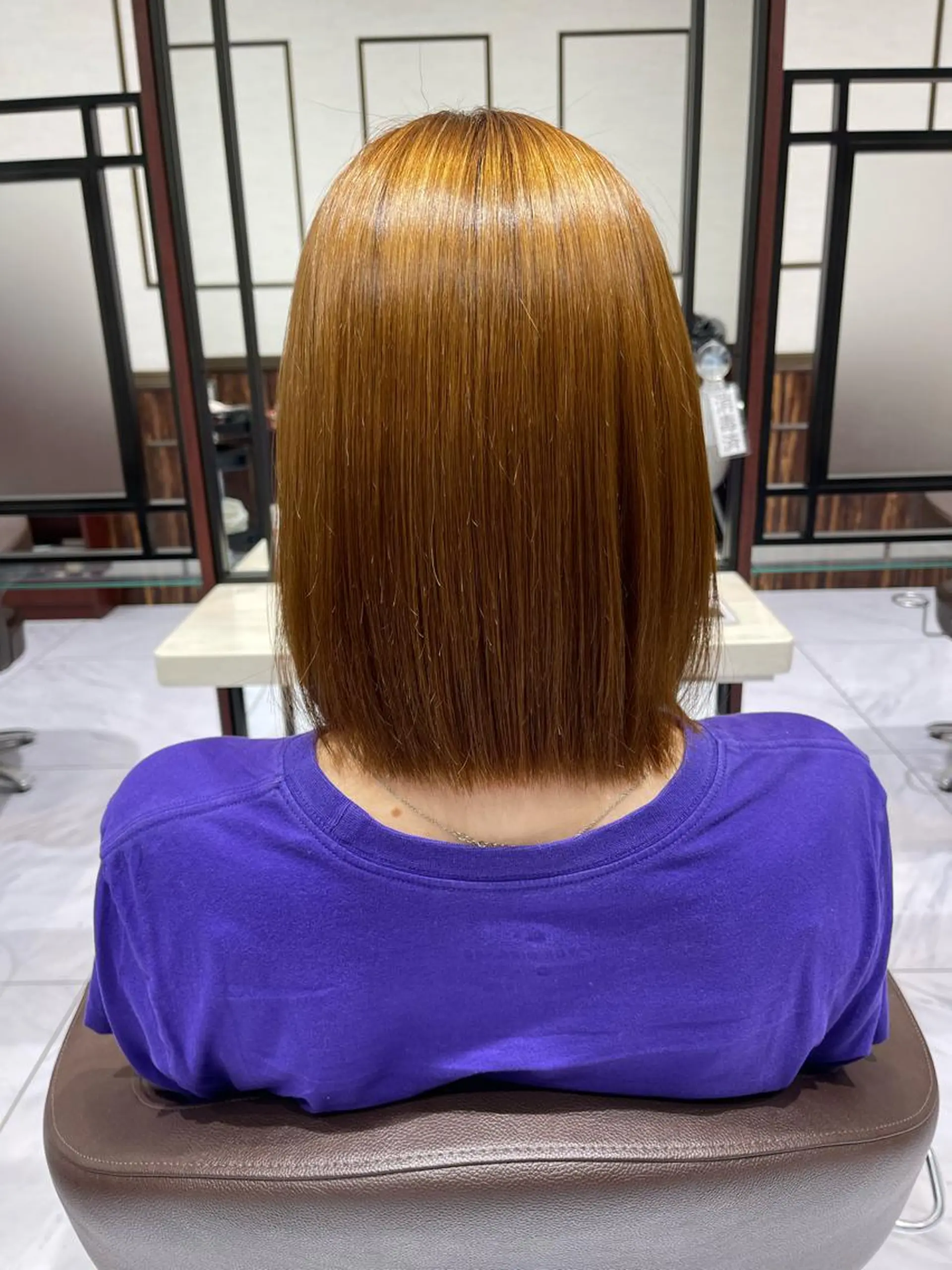 ミディアム パーマ ヘアカラー 縮毛矯正 トリートメント 七井 香奈 (なないかな)のヘアスタイル