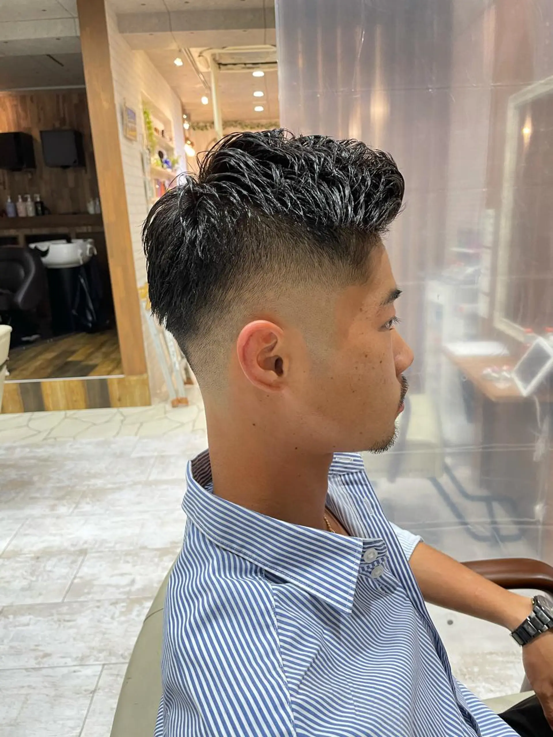 メンズ フェードカット 💎メンズカット/ 透明感　吉田拓海💎のヘアスタイル