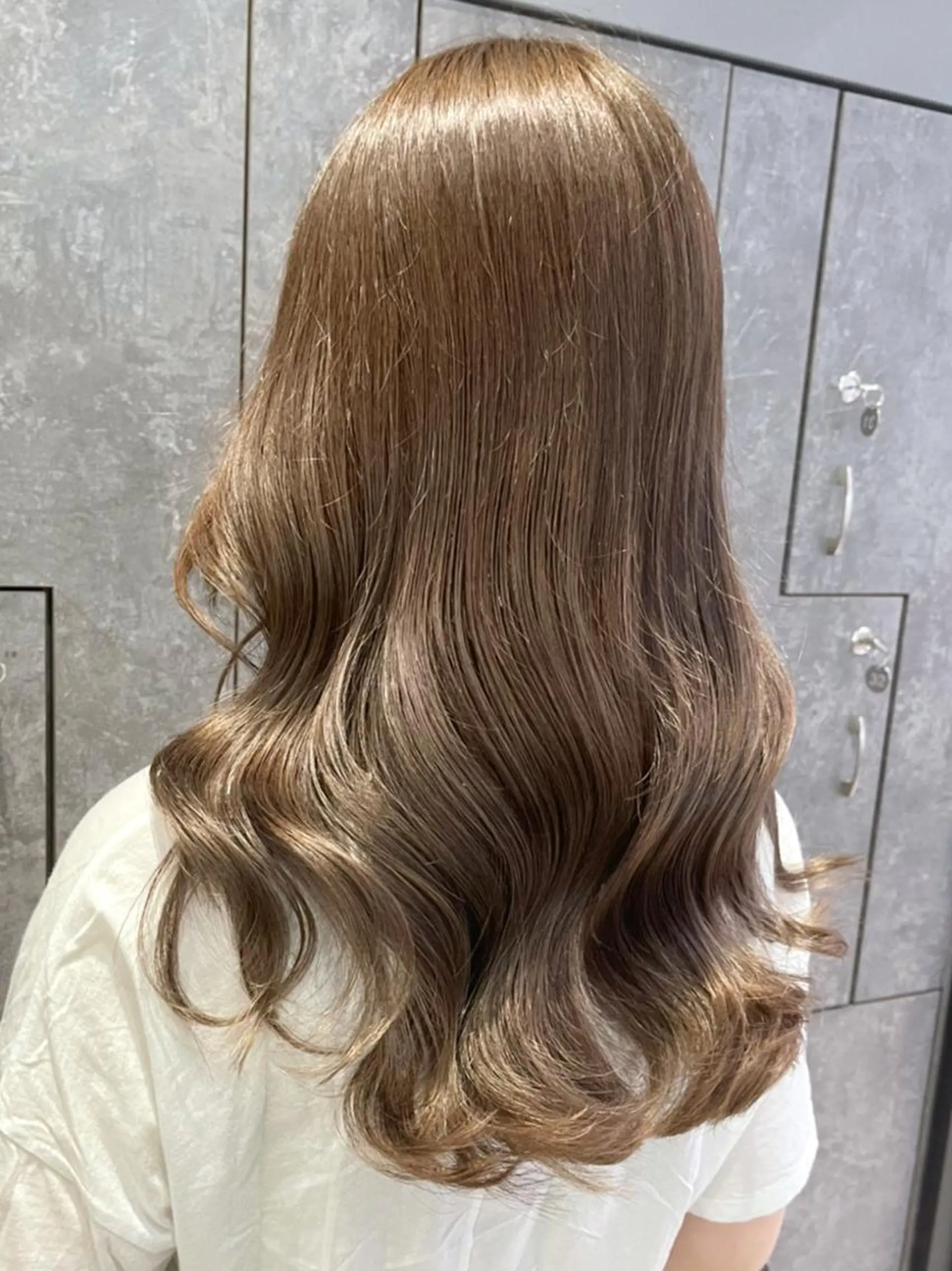セミロング カラー ヘアアレンジ パーマ ベージュカラー カット ヘアカラー トリートメント ITbyALBUM 八王子店のヘアスタイル