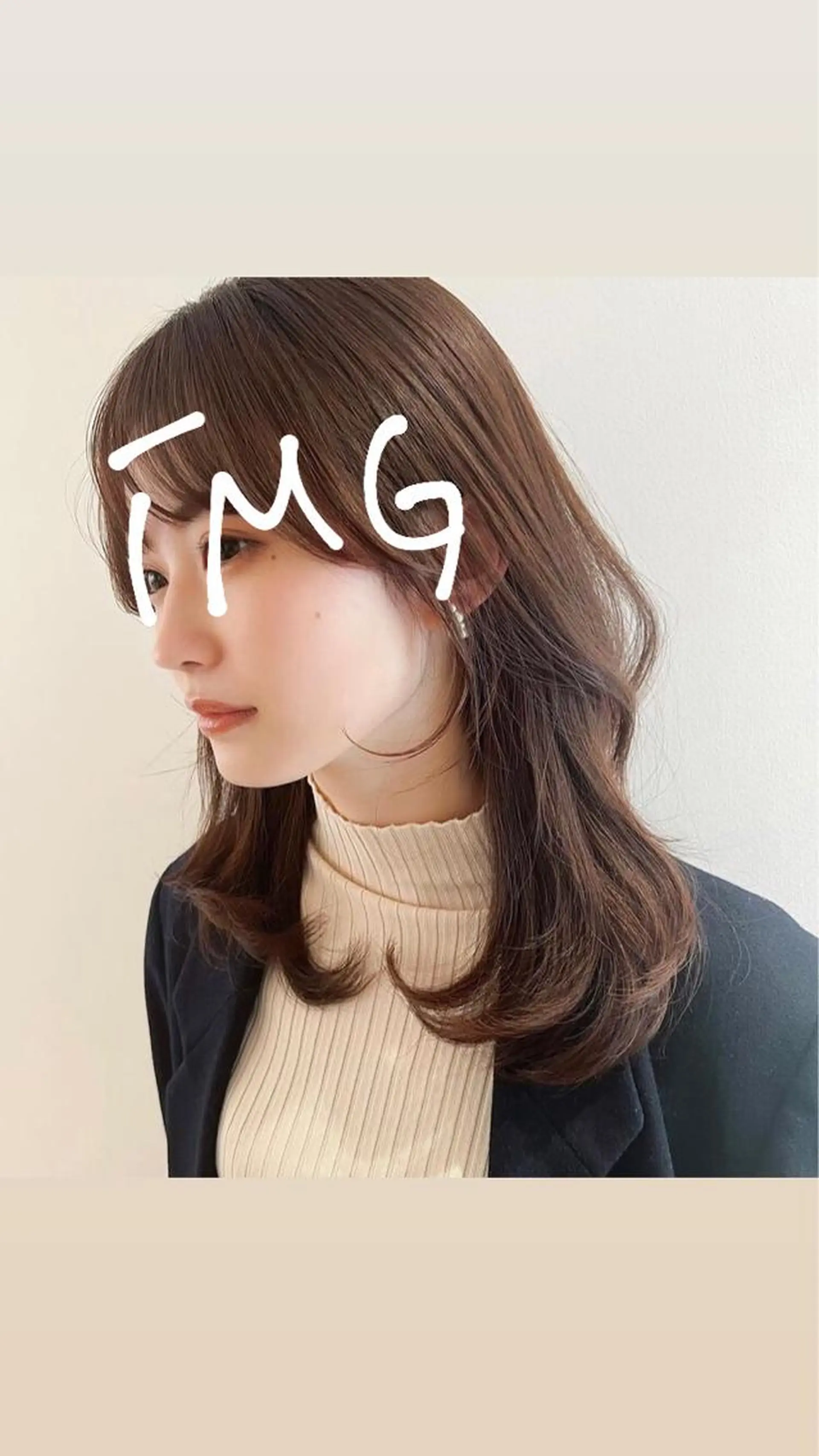 ロング 中本 日葵梨のヘアスタイル