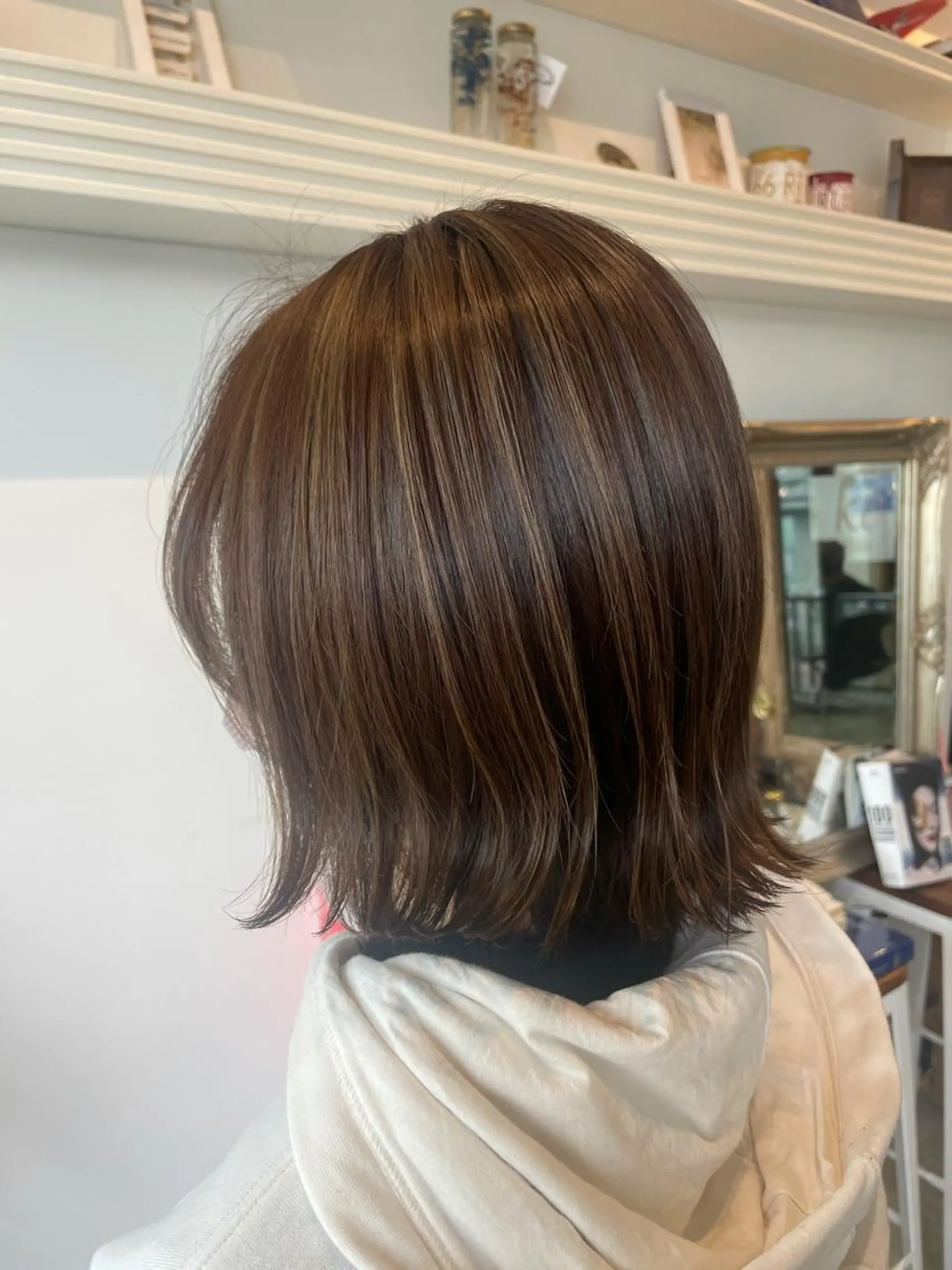 ミディアム カラー ハイライトカラー ハイライト ヘアカラー トリートメント 💐パーソナルカラー /市橋加菜💐のヘアスタイル