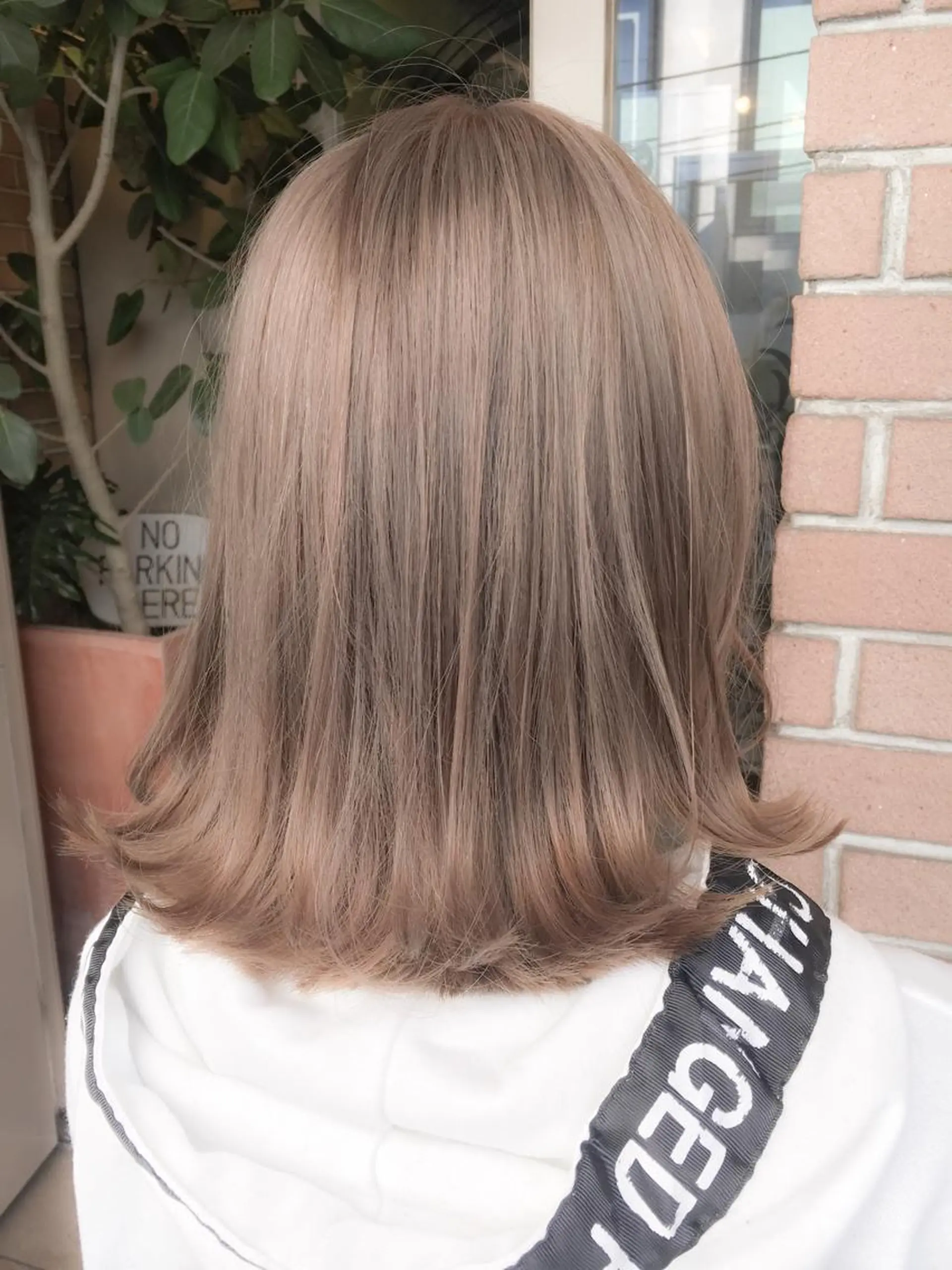 ミディアム カラー ベージュカラー ダブルカラー 外国人風カラー 北條 優輝のヘアスタイル