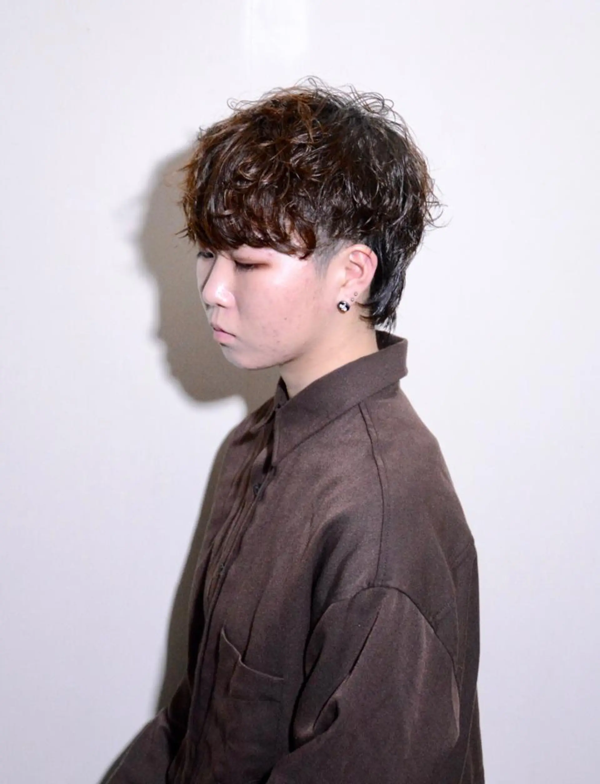 ショート パーマ ショートヘア ウルフカット カット パーマ すみとも るなのヘアスタイル