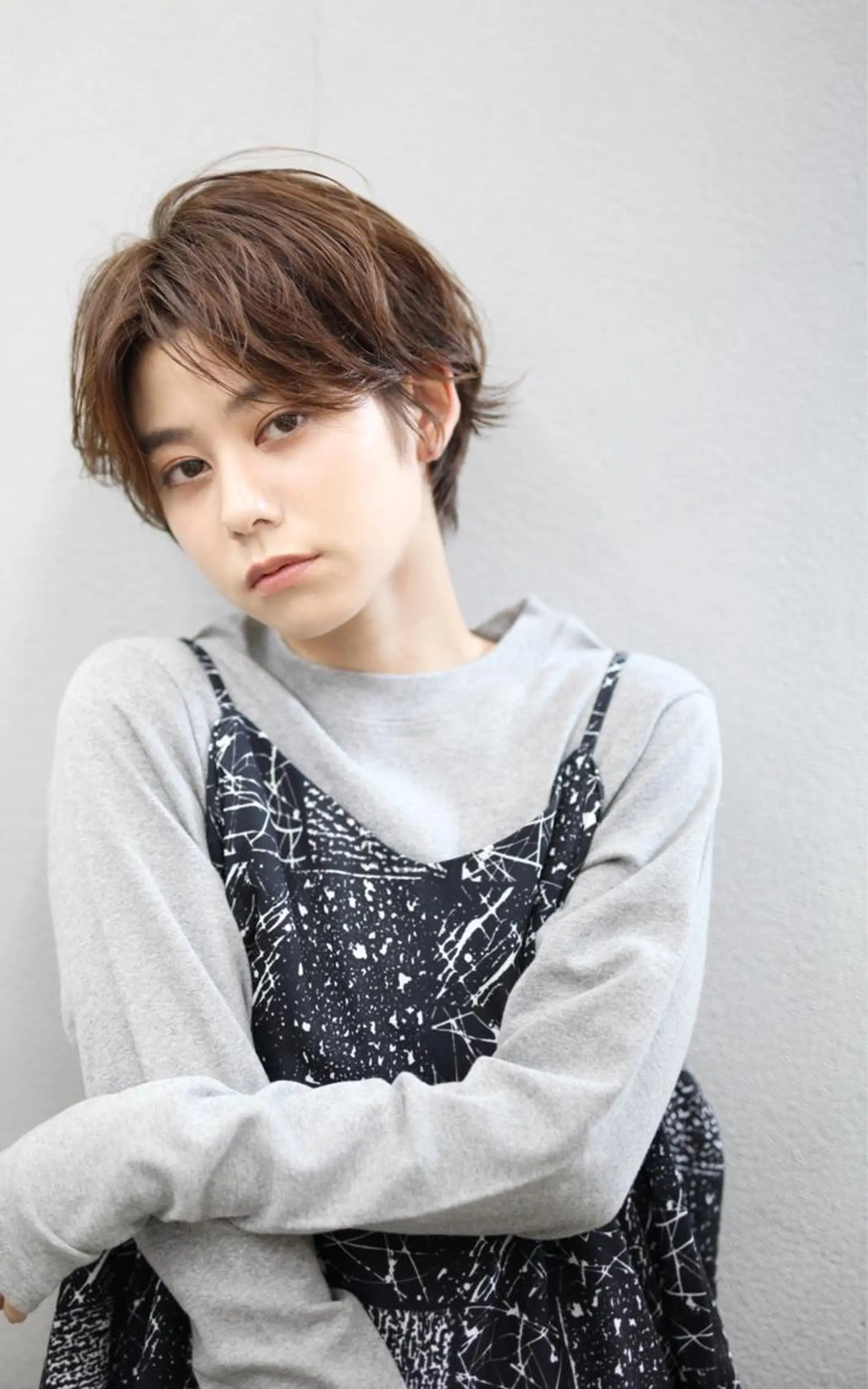 ショート カラー ハンサムショート ショートヘア カット ヘアカラー ボブ/ショート/ 白髪染め/メンズ葛西のヘアスタイル