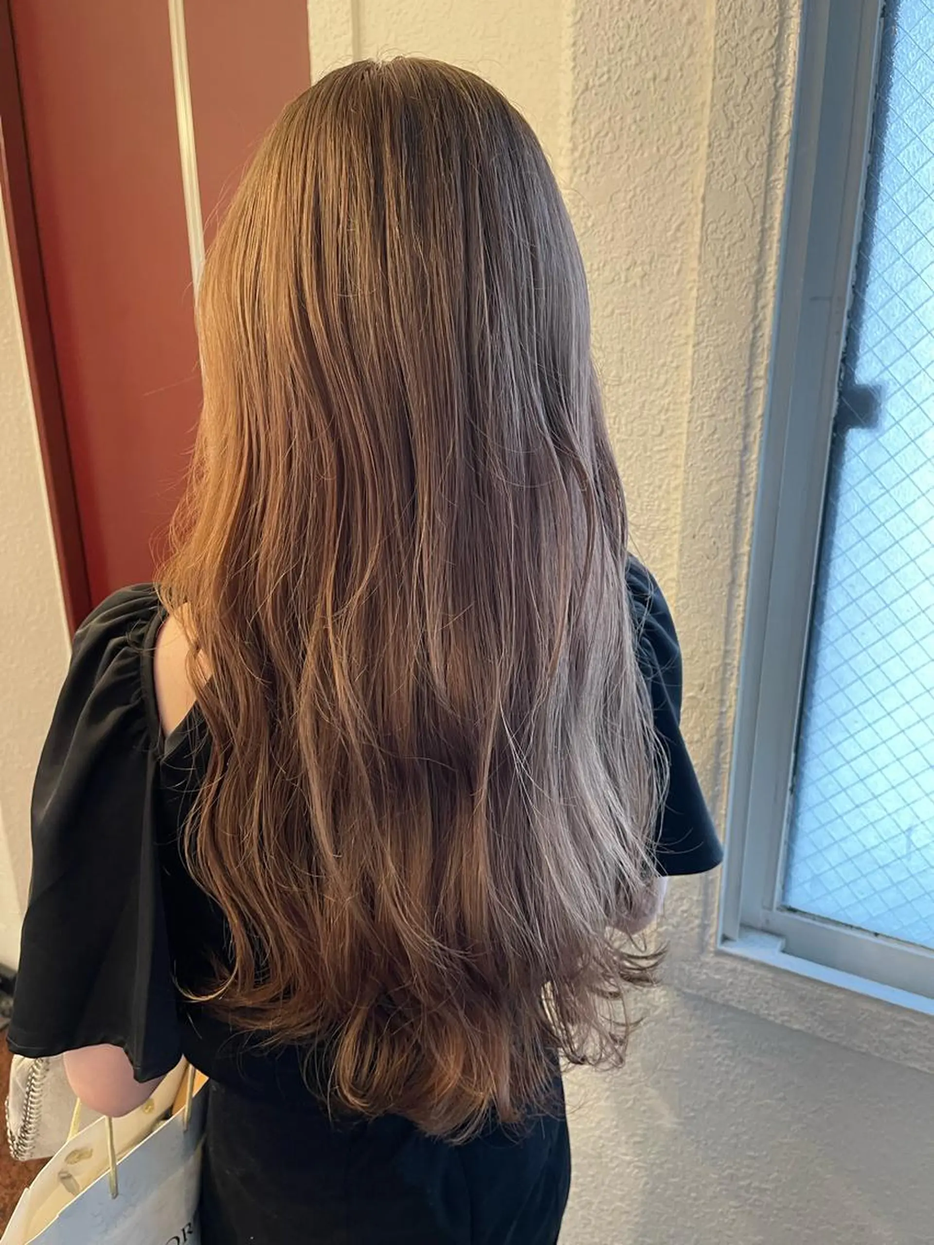 セミロング カラー 竹下 了史のヘアスタイル