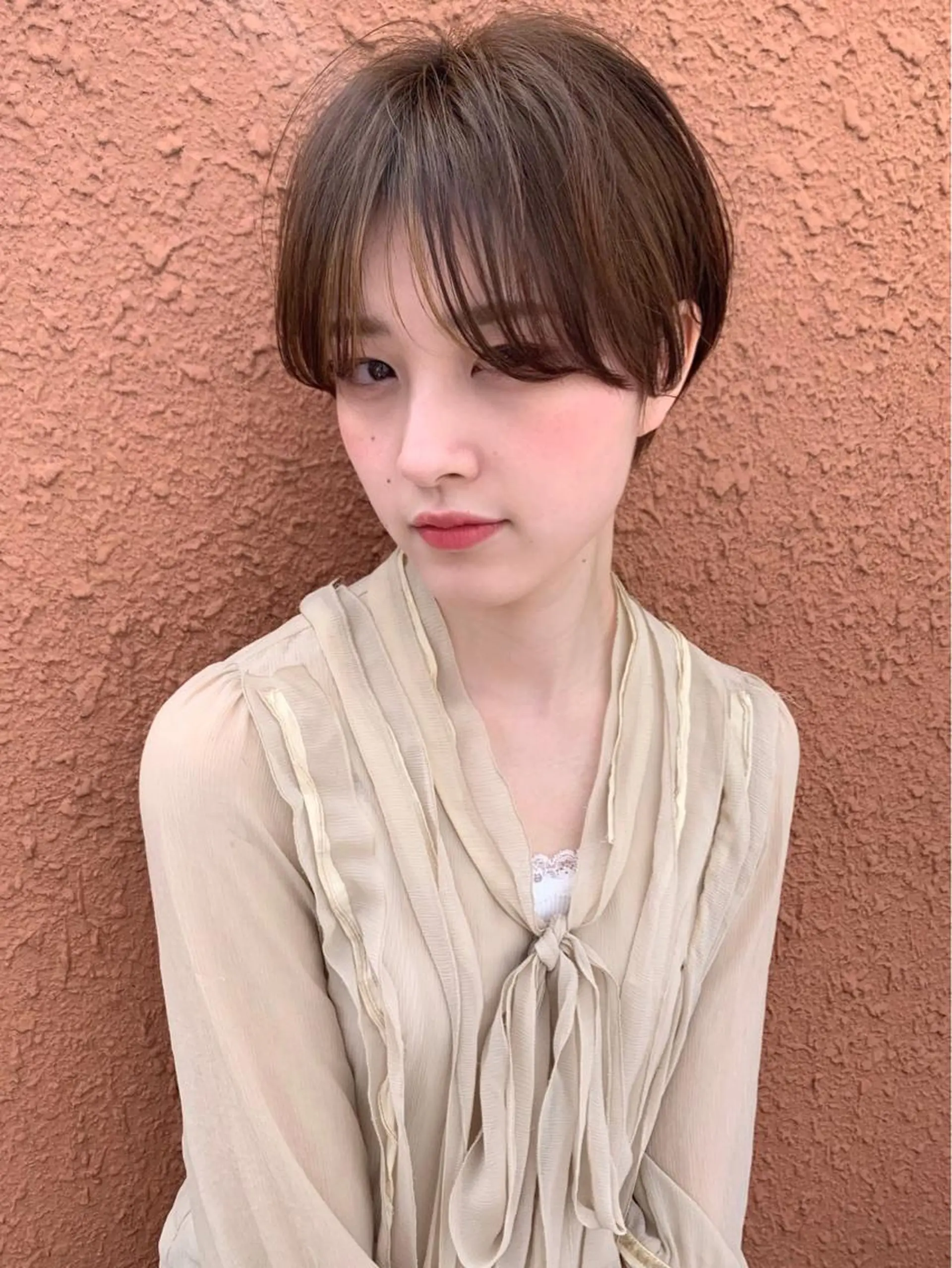 ショート カラー 縮毛矯正/ショート/ レイヤー/畑中正敏のヘアスタイル