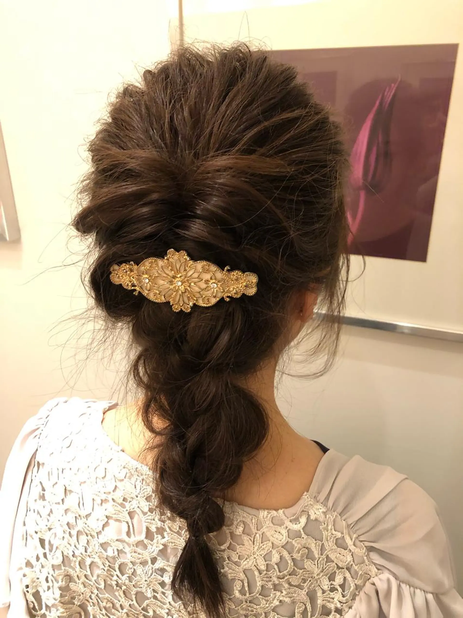 ミディアム ヘアセット 代表山口ひな 髪質改善のプロのヘアスタイル