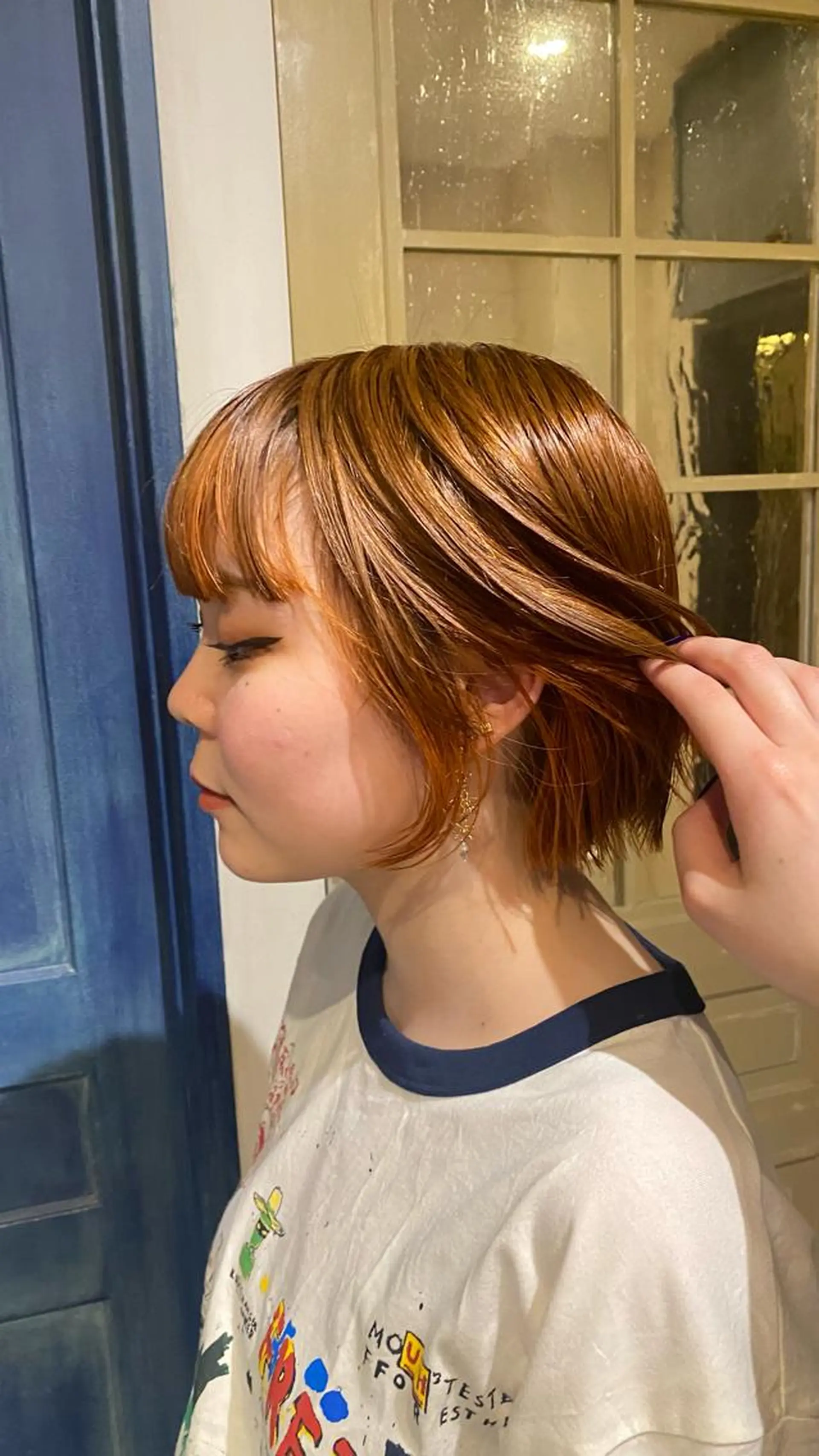 ショート カラー インナーカラー ade omotesando所属・ボブ/レイヤー 表参道/runaのヘアスタイル