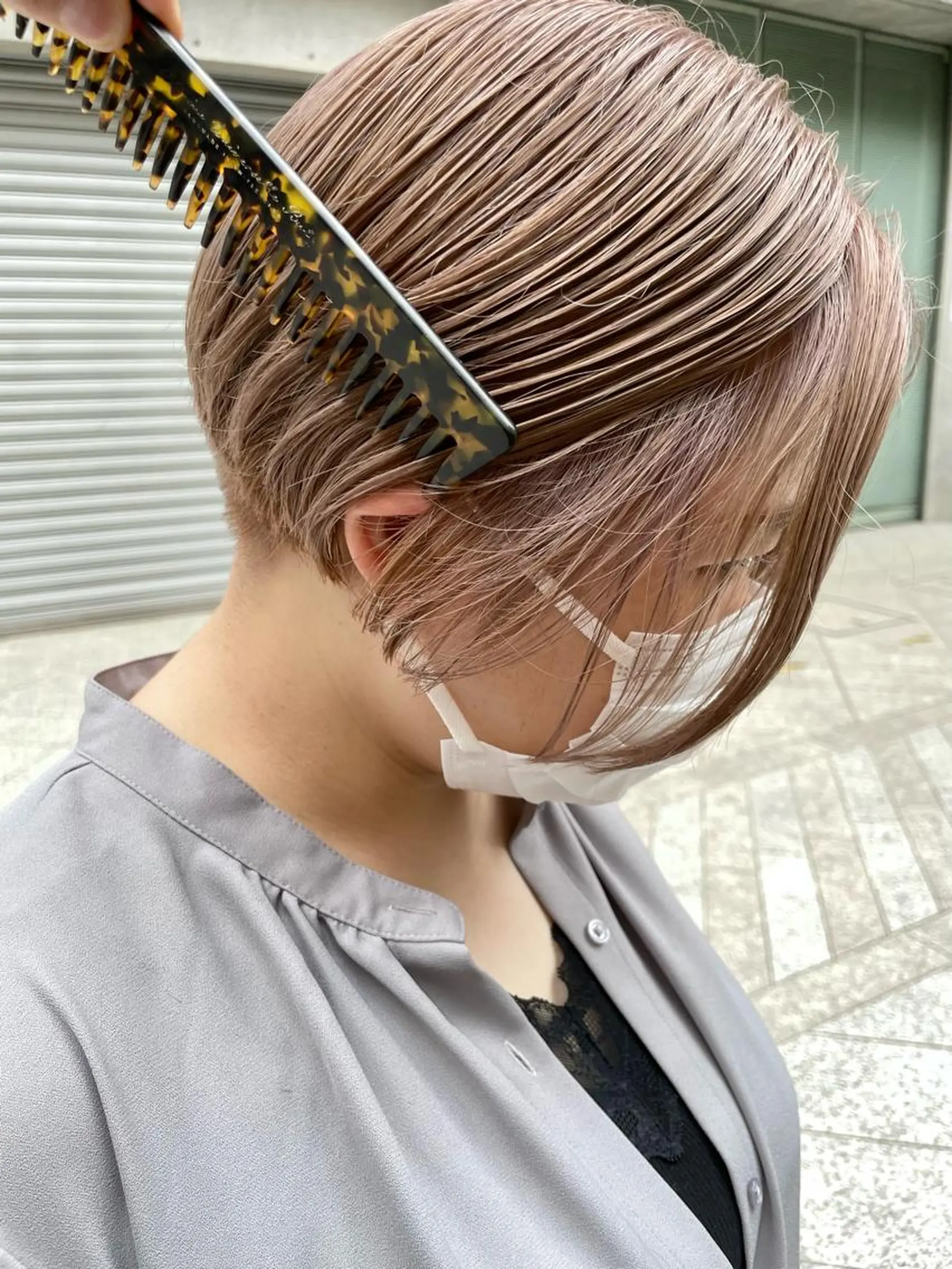 ショート カラー 👩🏻ボブ/ 髪質改善ダブルカラーのヘアスタイル