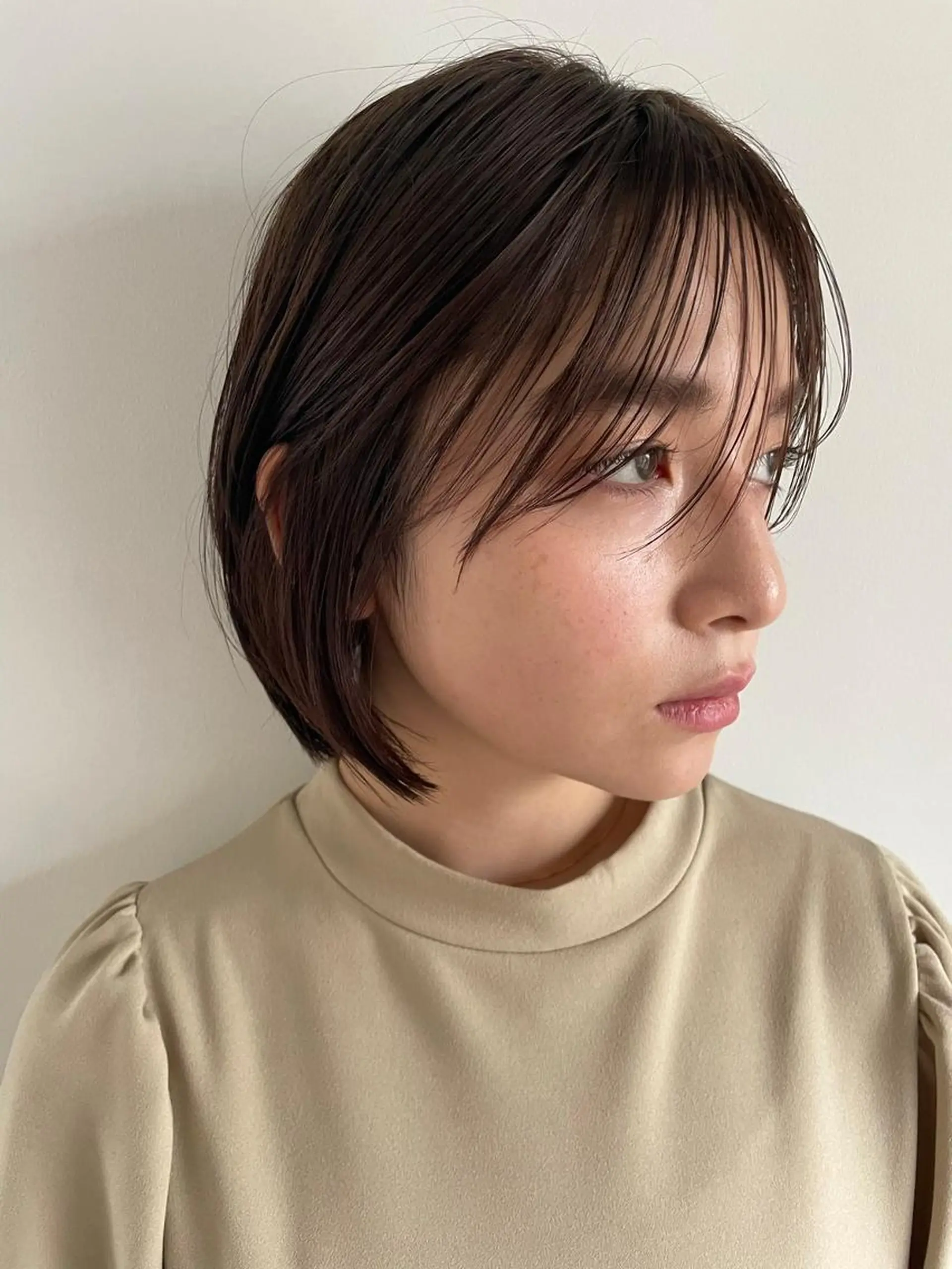 ミディアム カラー パーマ ショートボブ ミディアムパーマ アディクシーカラー ブリーチ ケアブリーチ カット ヘアカラー トリートメント CEINE OURのヘアスタイル