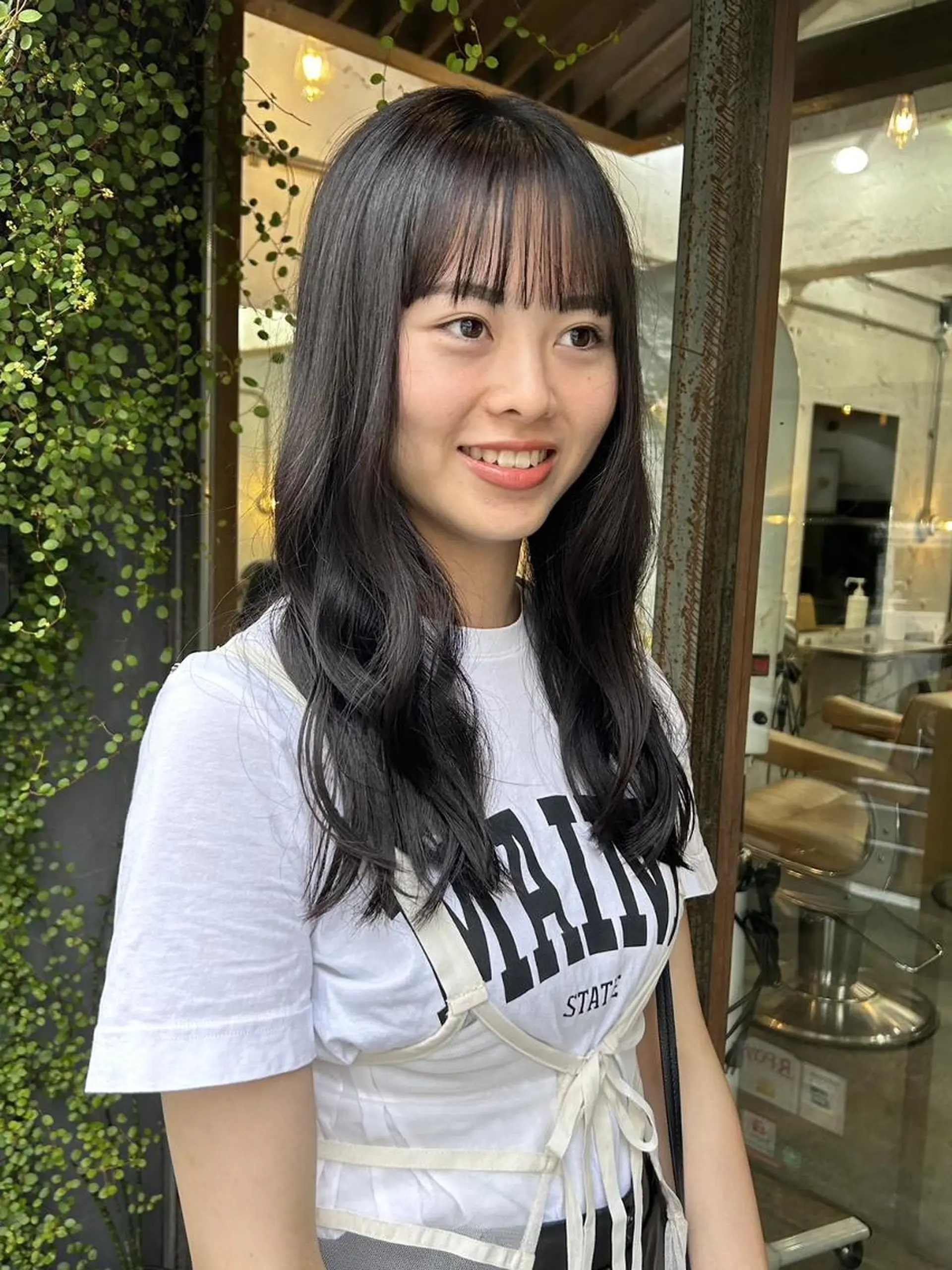 カラー ロング カット ヘアカラー トリートメント 🌼U24 ヘアデザインラボのヘアスタイル