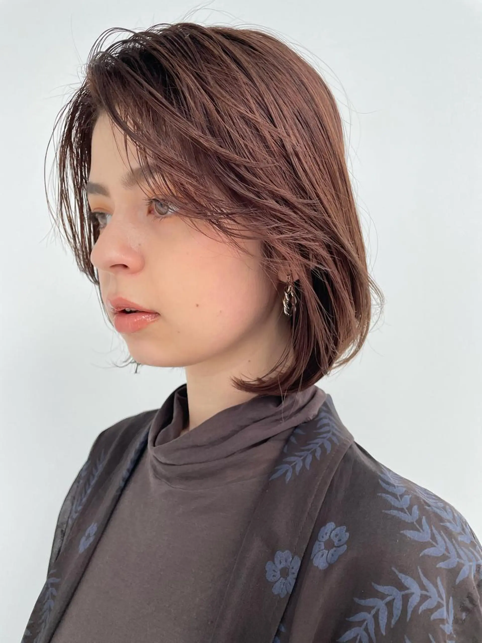 ミディアム カラー パーマ 💖美髪矯正💖 辻未侑のヘアスタイル