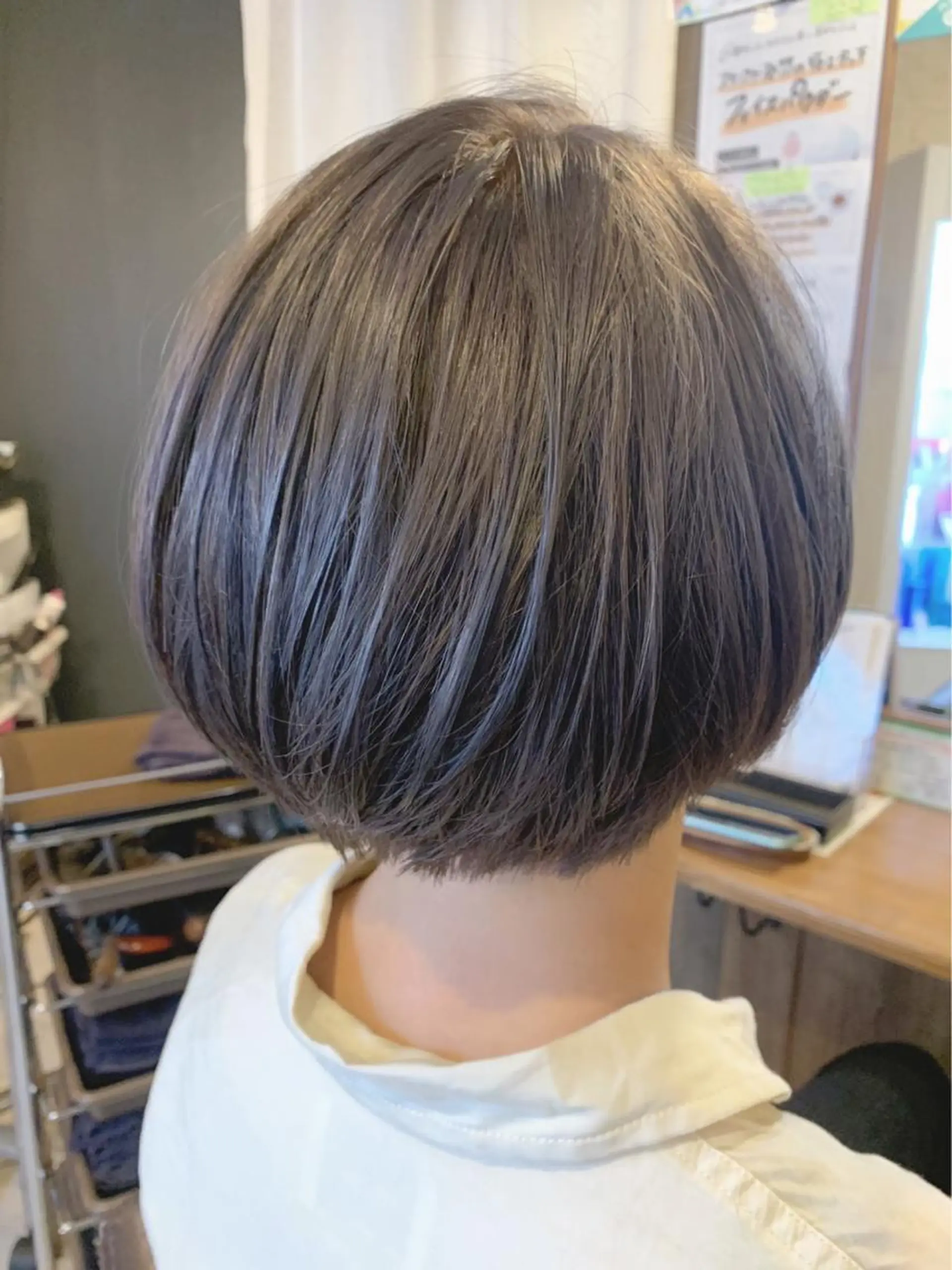 ショート カラー ショートボブ ブリーチ ブルーカラー 透明感カラー ダブルカラー ✨縮毛矯正✨髪質改善 ナカシマ ユミのヘアスタイル