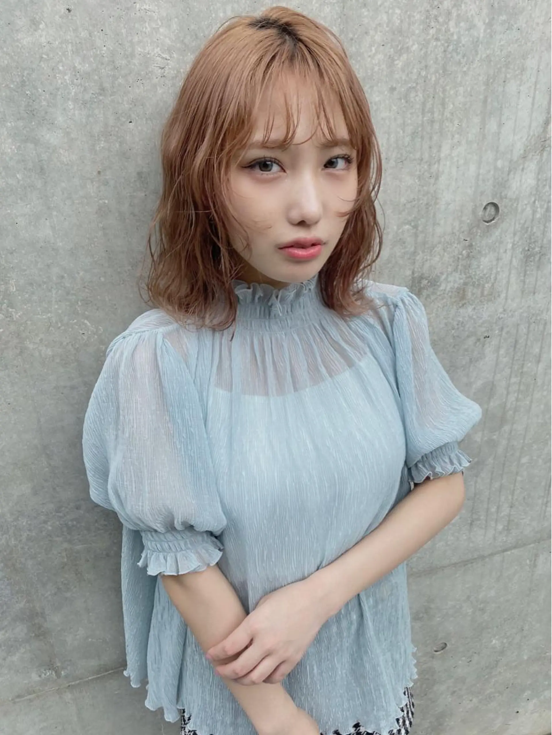 ミディアム カラー 💗💗韓国レイヤー yu-ki💗💗のヘアスタイル