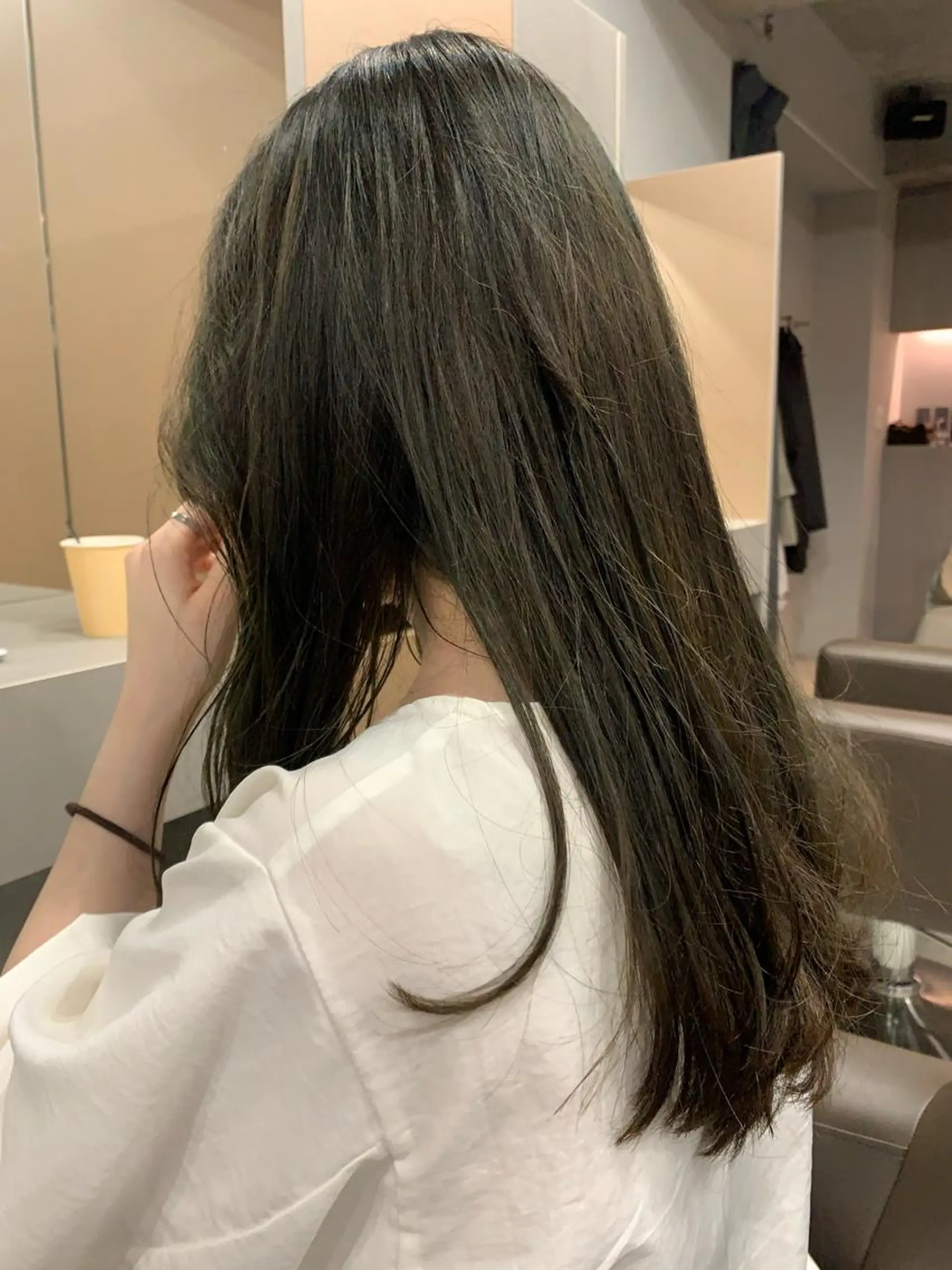 ロング カラー ボブパーマコテ巻き風 パーマNo1深江秀平のヘアスタイル