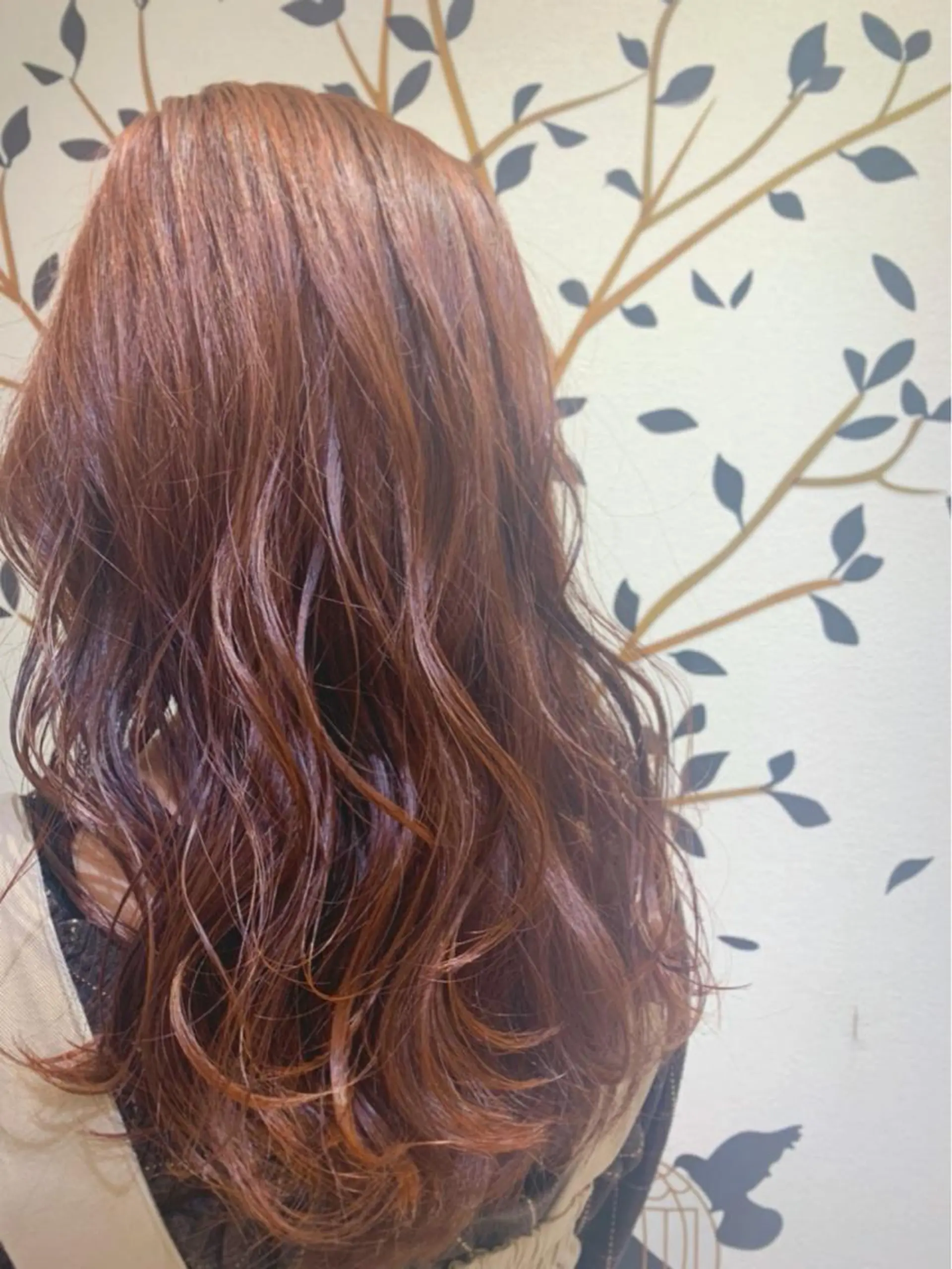 ロング カラー ヘアアレンジ ブラウンカラー オレンジ flammeum 沼津【フラミューム】所属・小白井 由美のヘアスタイル