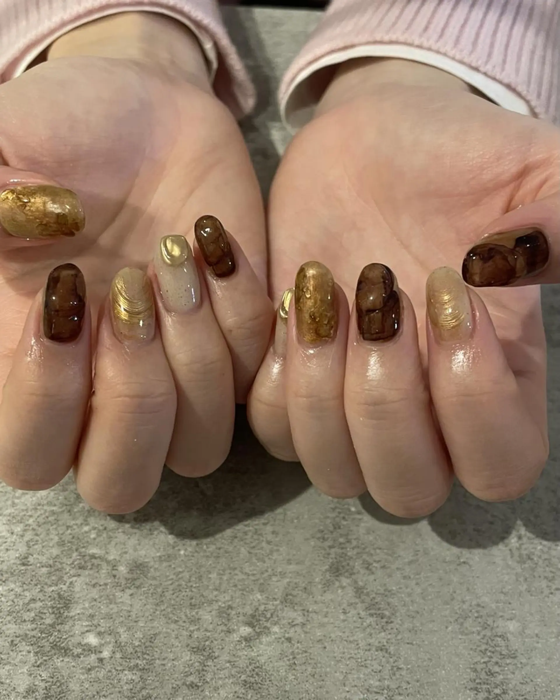 ショート ハンドネイル ネイルサロン Noëlのネイルデザイン