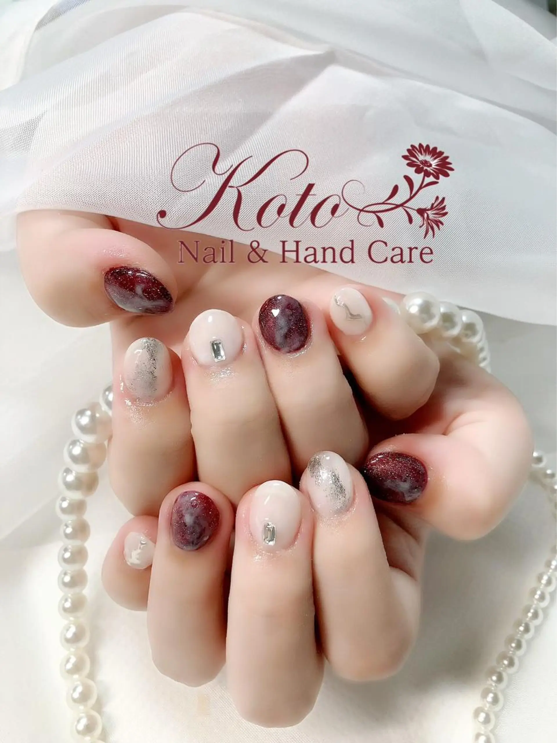 ネイル 長さ出し フットネイル フレンチネイル ジェルネイル 韓国ネイル Risa ネイルサロンKOTOのネイルデザイン