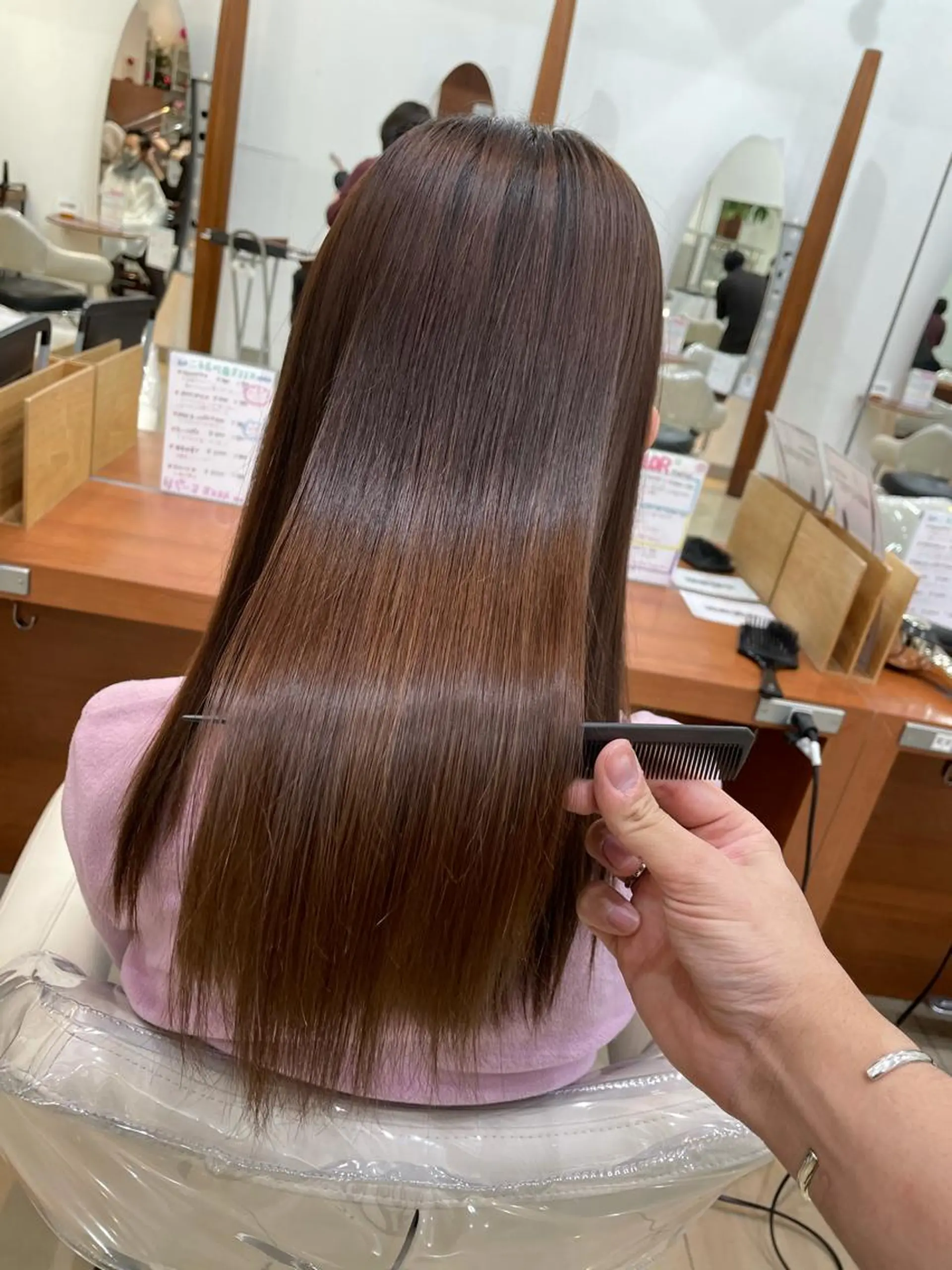 ロング パーマ 縮毛矯正/髪質改善 /韓国風　山川春輝のヘアスタイル