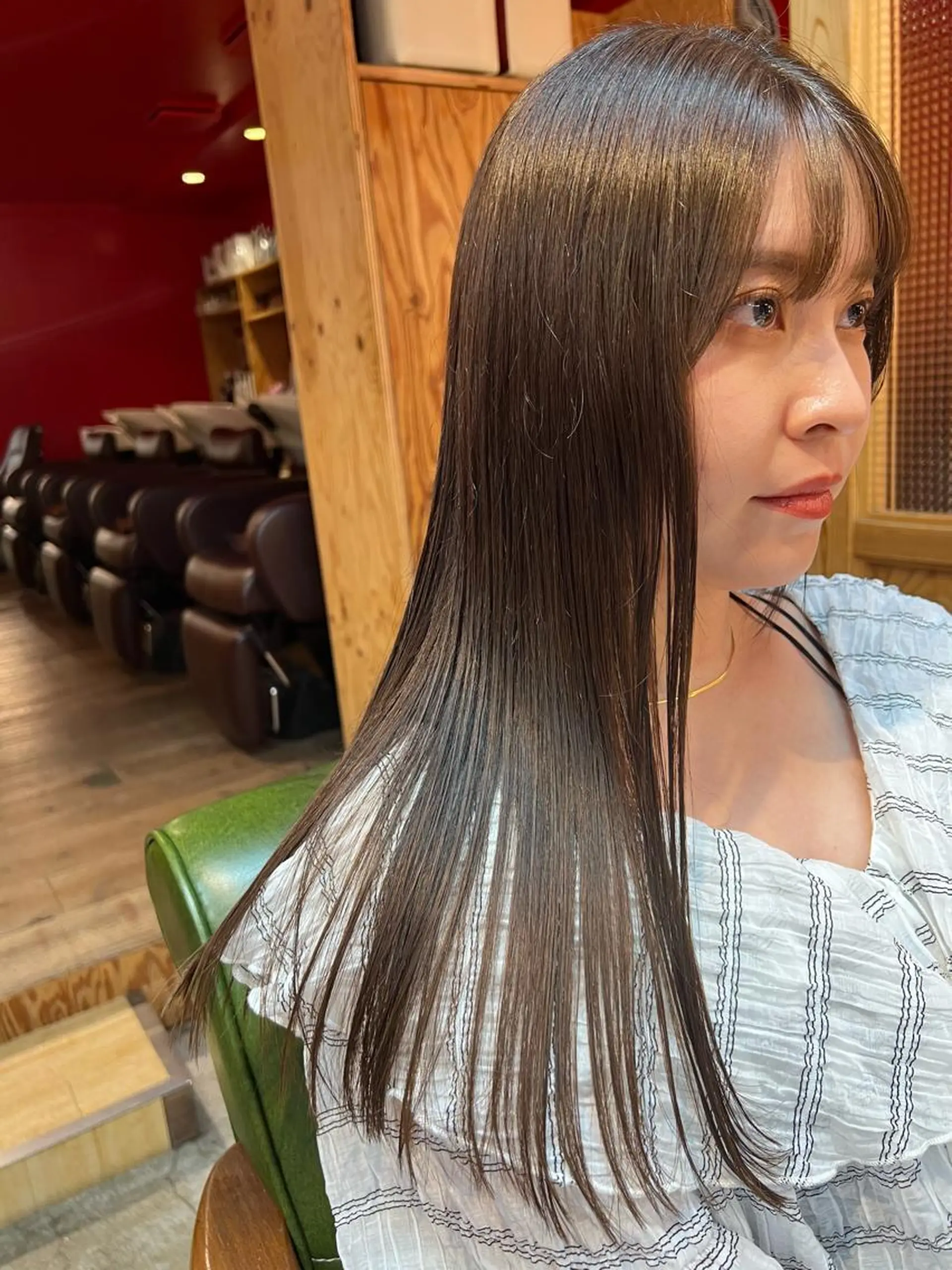 ロング カット ヘアカラー トリートメント SATO RISAのヘアスタイル