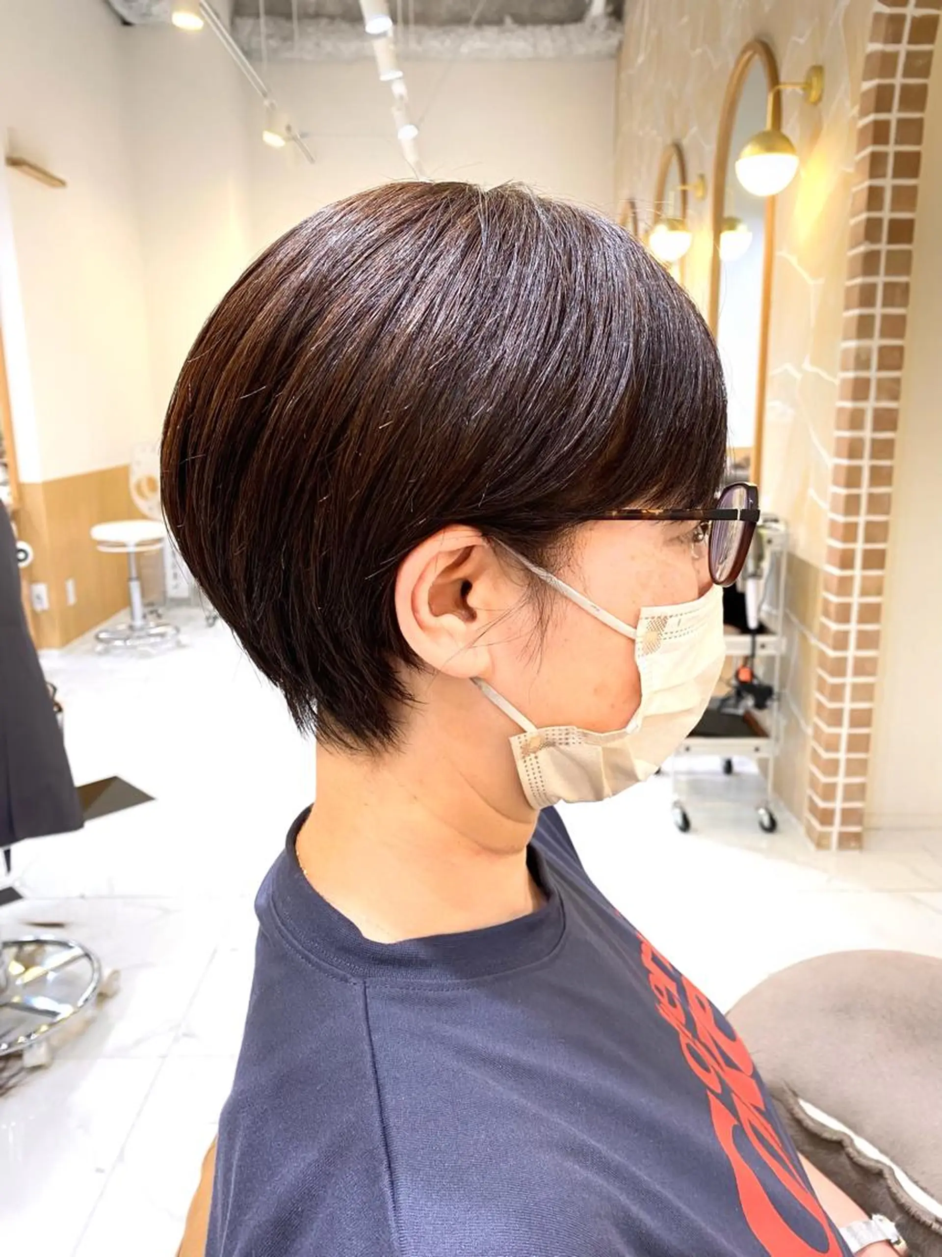 ショート ハイライト カット ヘアカラー 坂井 茅聖のヘアスタイル