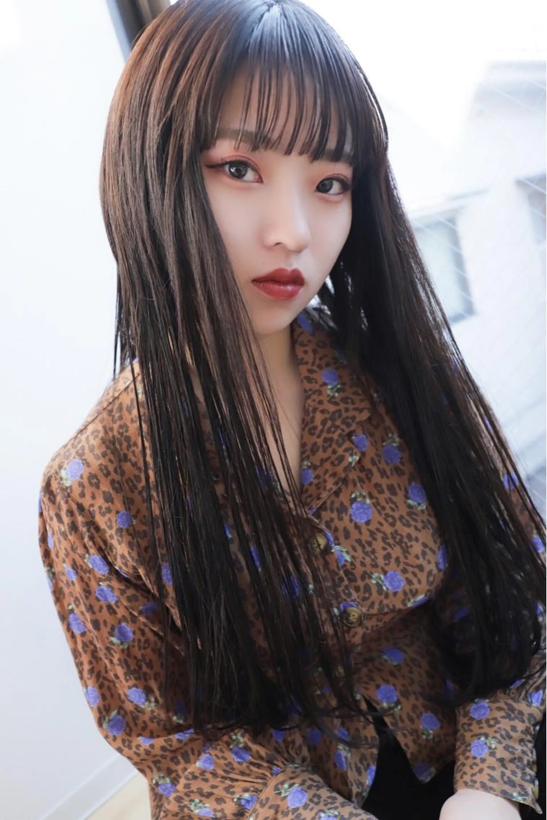 ロング カット 縮毛矯正 渡邊 拓也のヘアスタイル