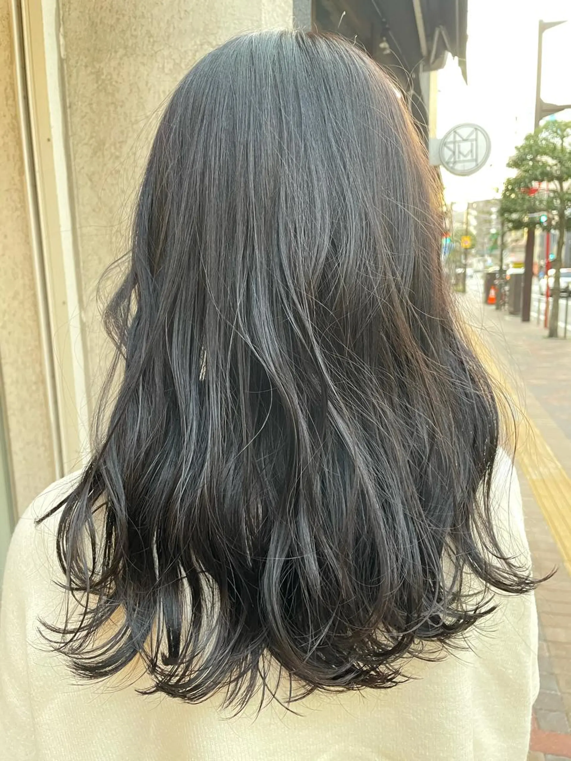 ロング カラー 黒髪 CoCooN 店長 さのえみのヘアスタイル