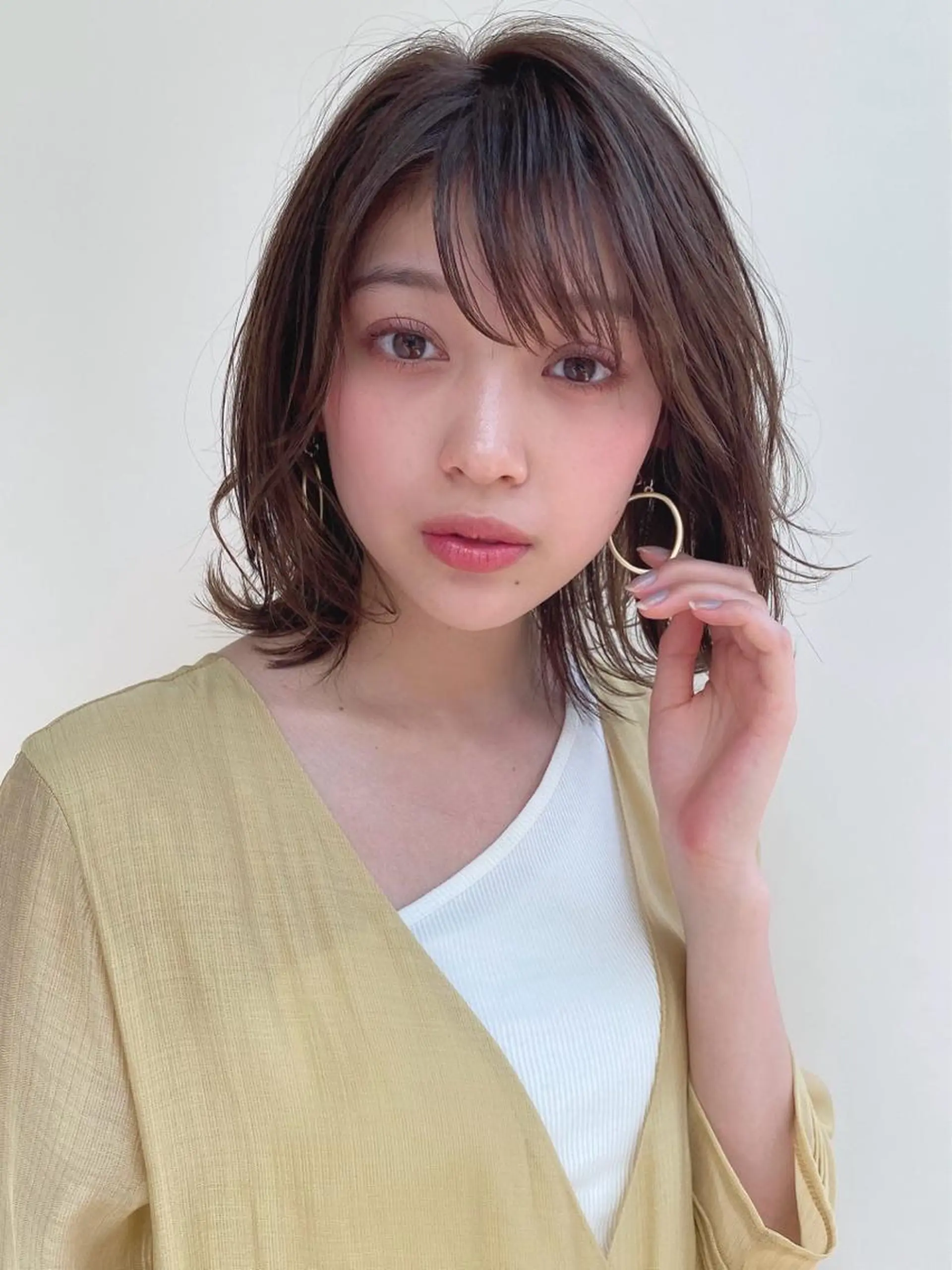 ミディアム 関 直樹のヘアスタイル