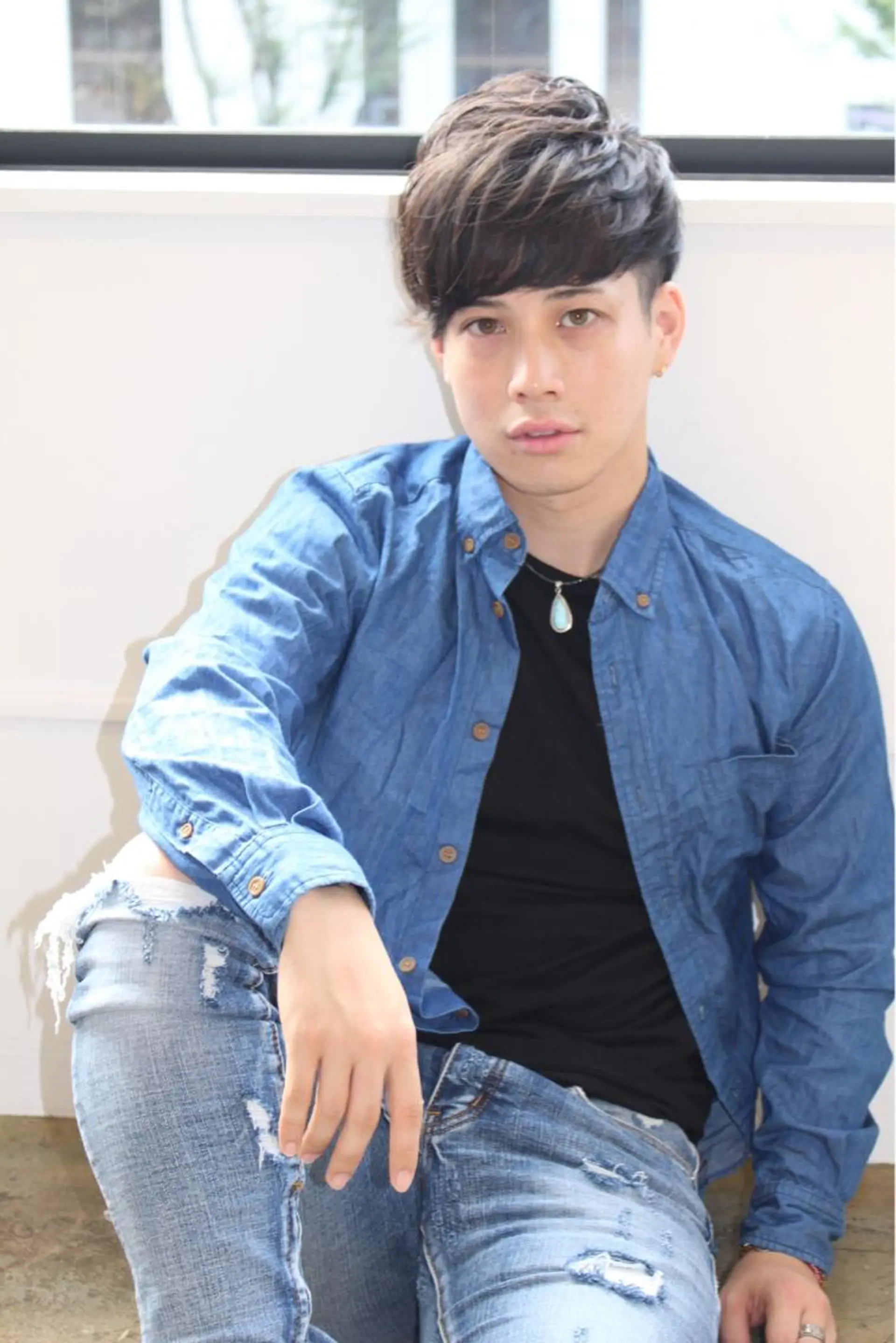 ショート パーマ メンズ マッシュ カット パーマ 吉岡 昌吾のヘアスタイル