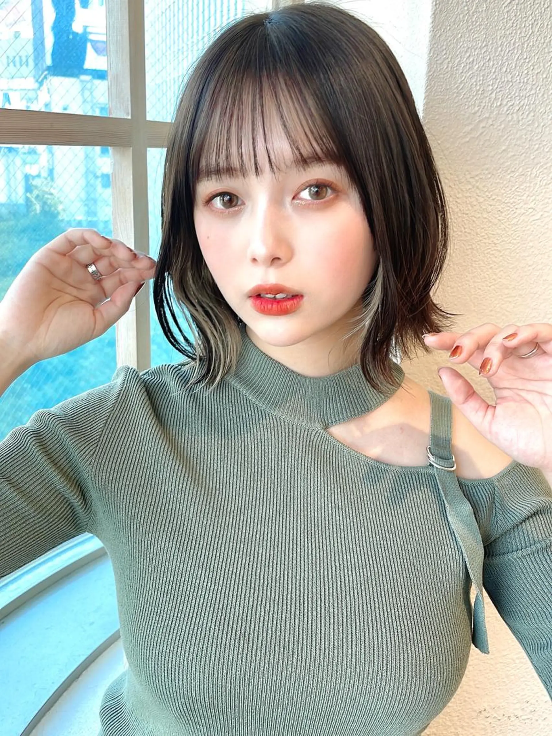 ミディアム カラー 市原 大翼のヘアスタイル